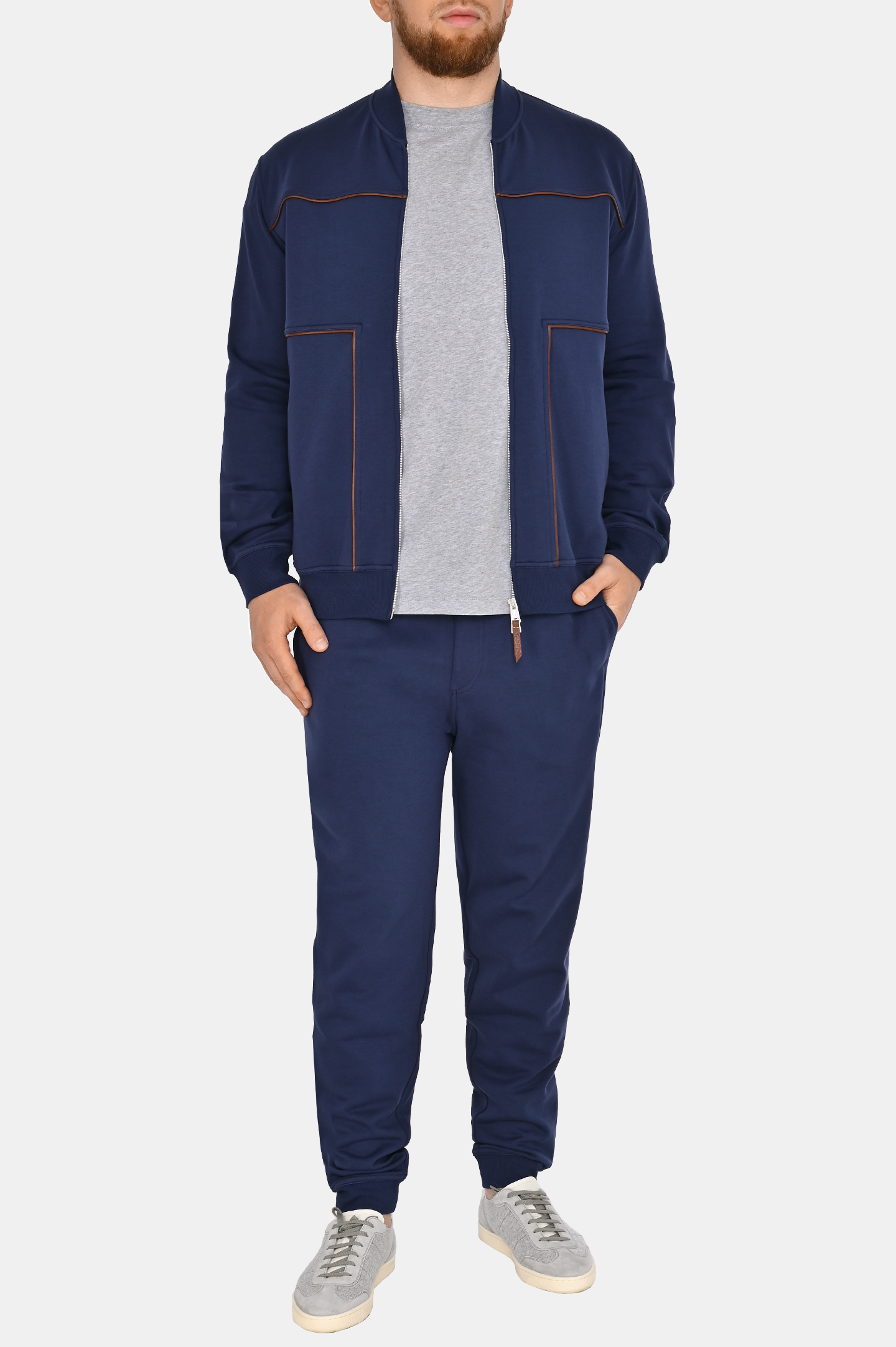 Куртка BRUNELLO  CUCINELLI MW8639084GC, цвет: Темно-синий, Мужской