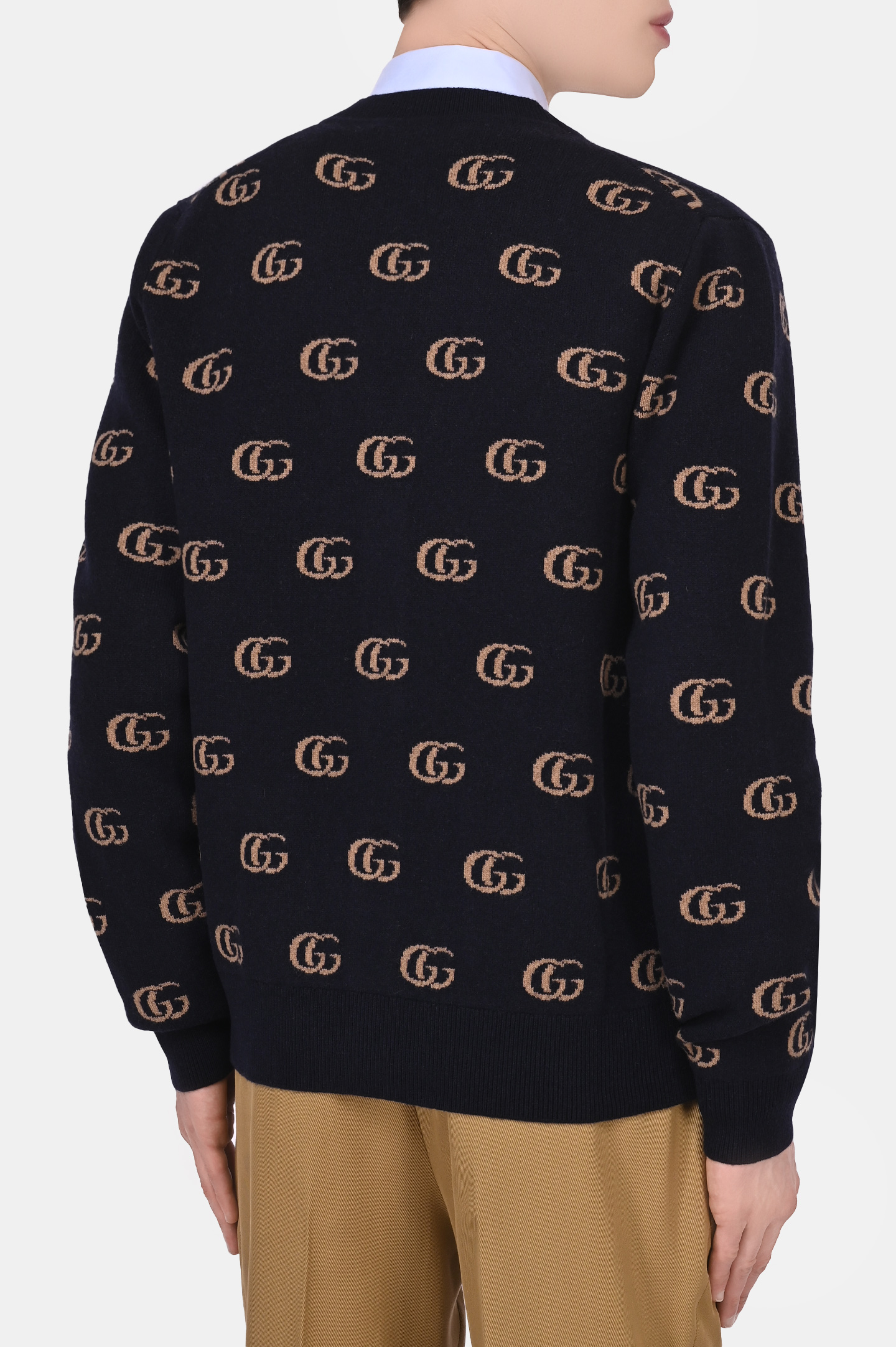 Кардиган GUCCI 660285 XKB3T, цвет: Синий, Мужской