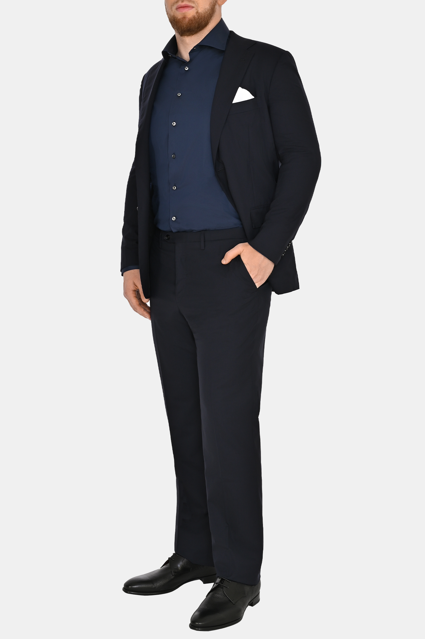 Костюм+платок KITON UA81K012741, цвет: Темно-синий, Мужской