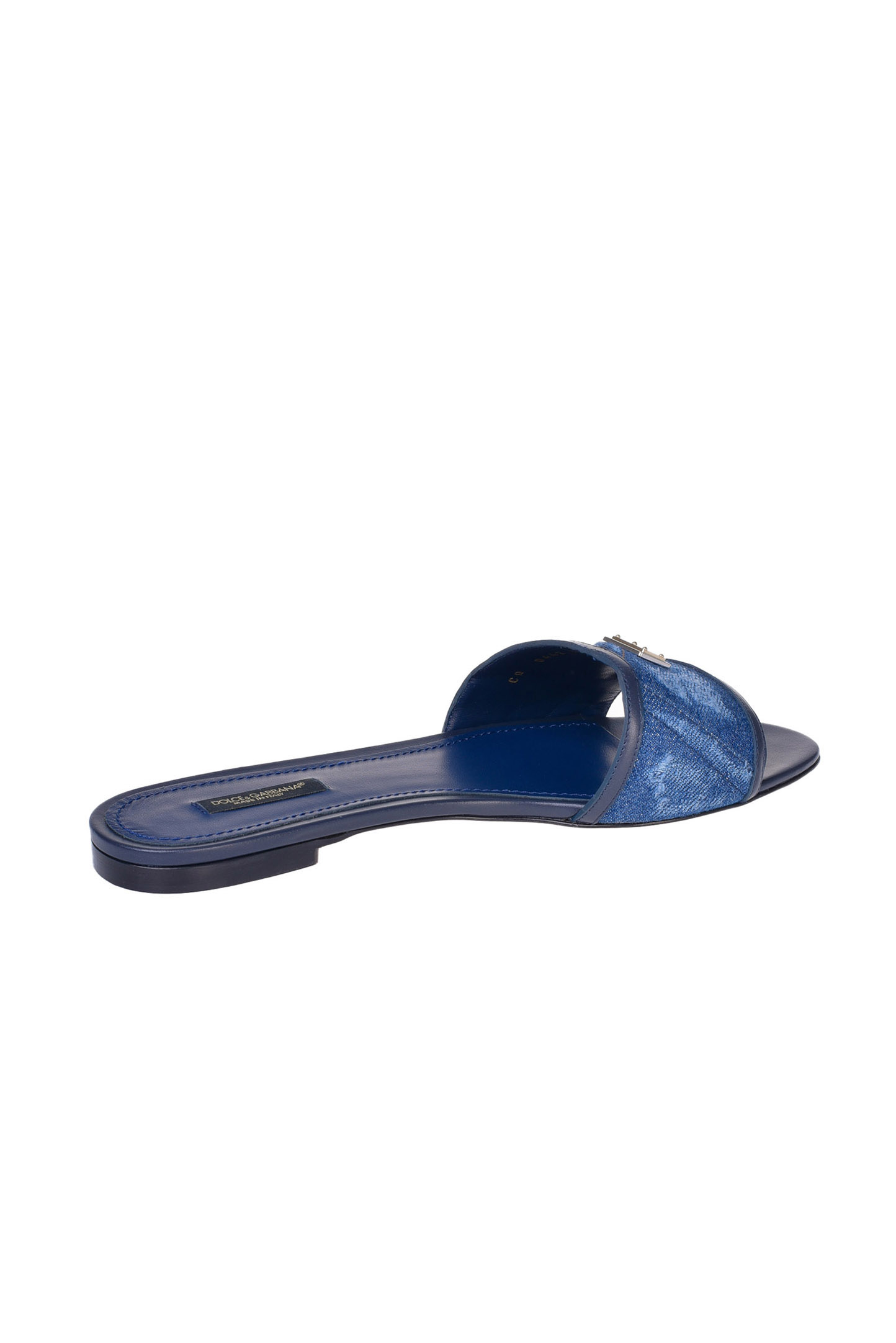 Шлепанцы DOLCE & GABBANA CQ0442 AO621, цвет: Синий, Женский