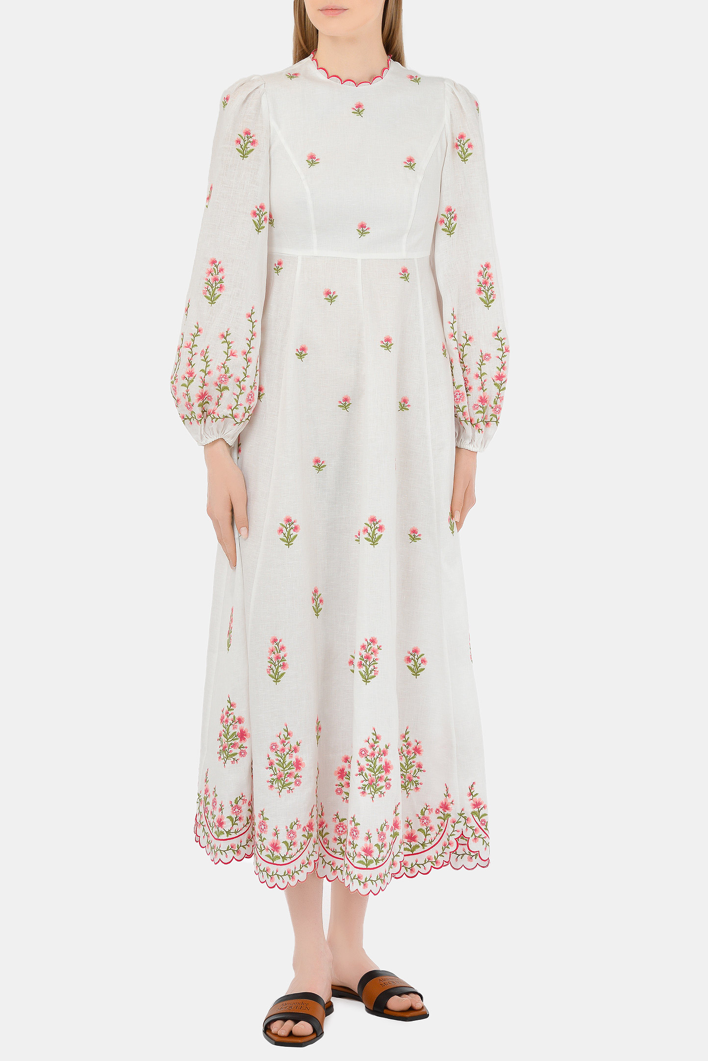 Платье ZIMMERMANN 9332DPOP PIEM, цвет: Белый, Женский
