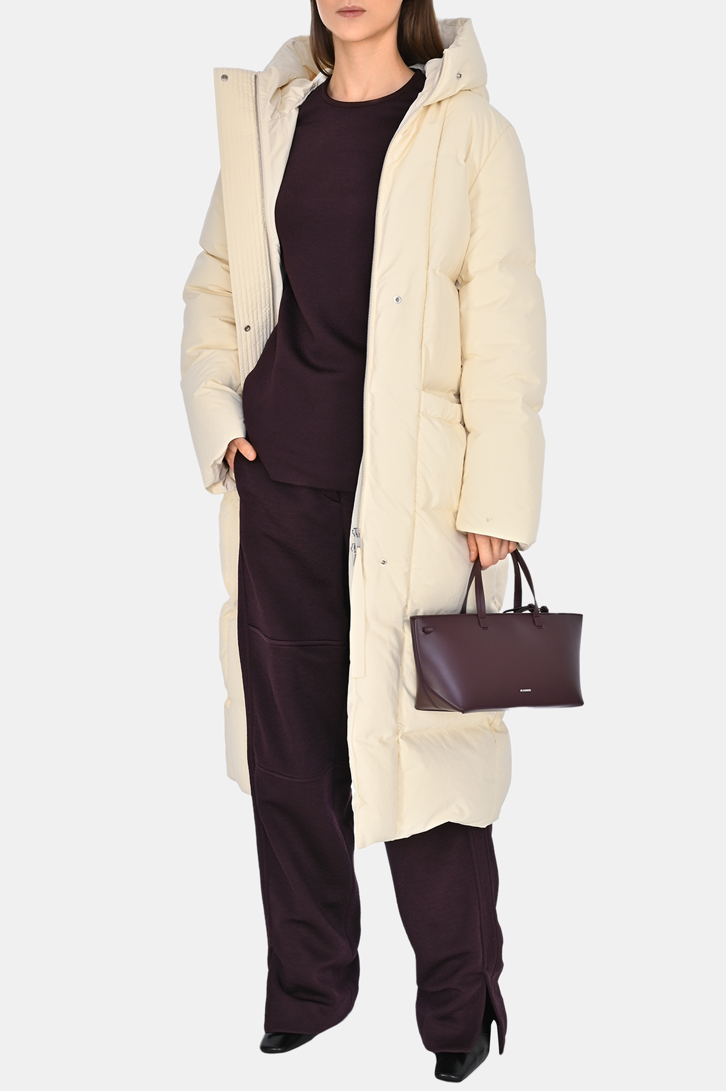 Пальто JIL SANDER J40AF0125 J70008, цвет: Молочный, Женский