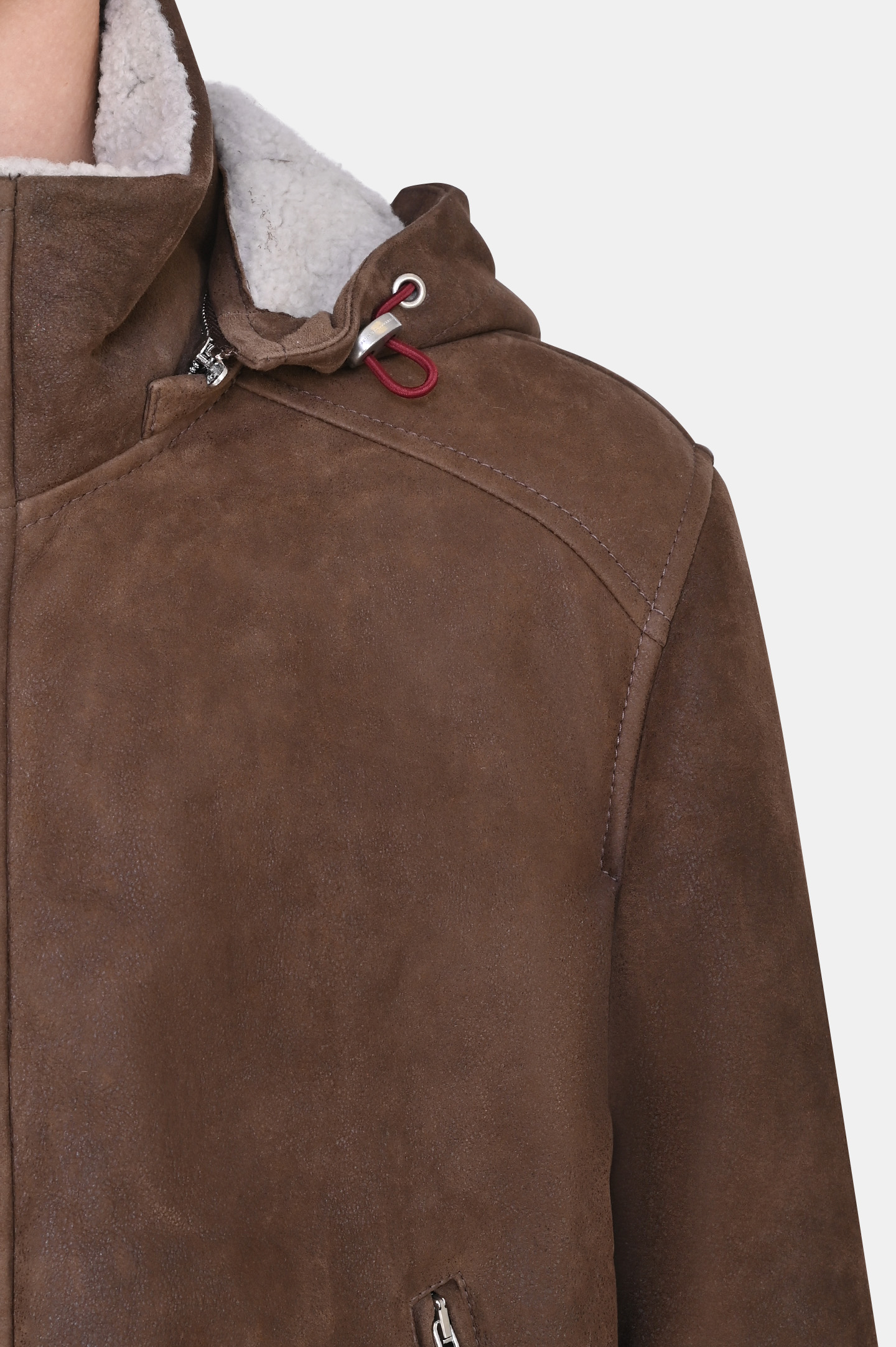 Куртка BRUNELLO  CUCINELLI MPMLF1884, цвет: Коричневый, Мужской