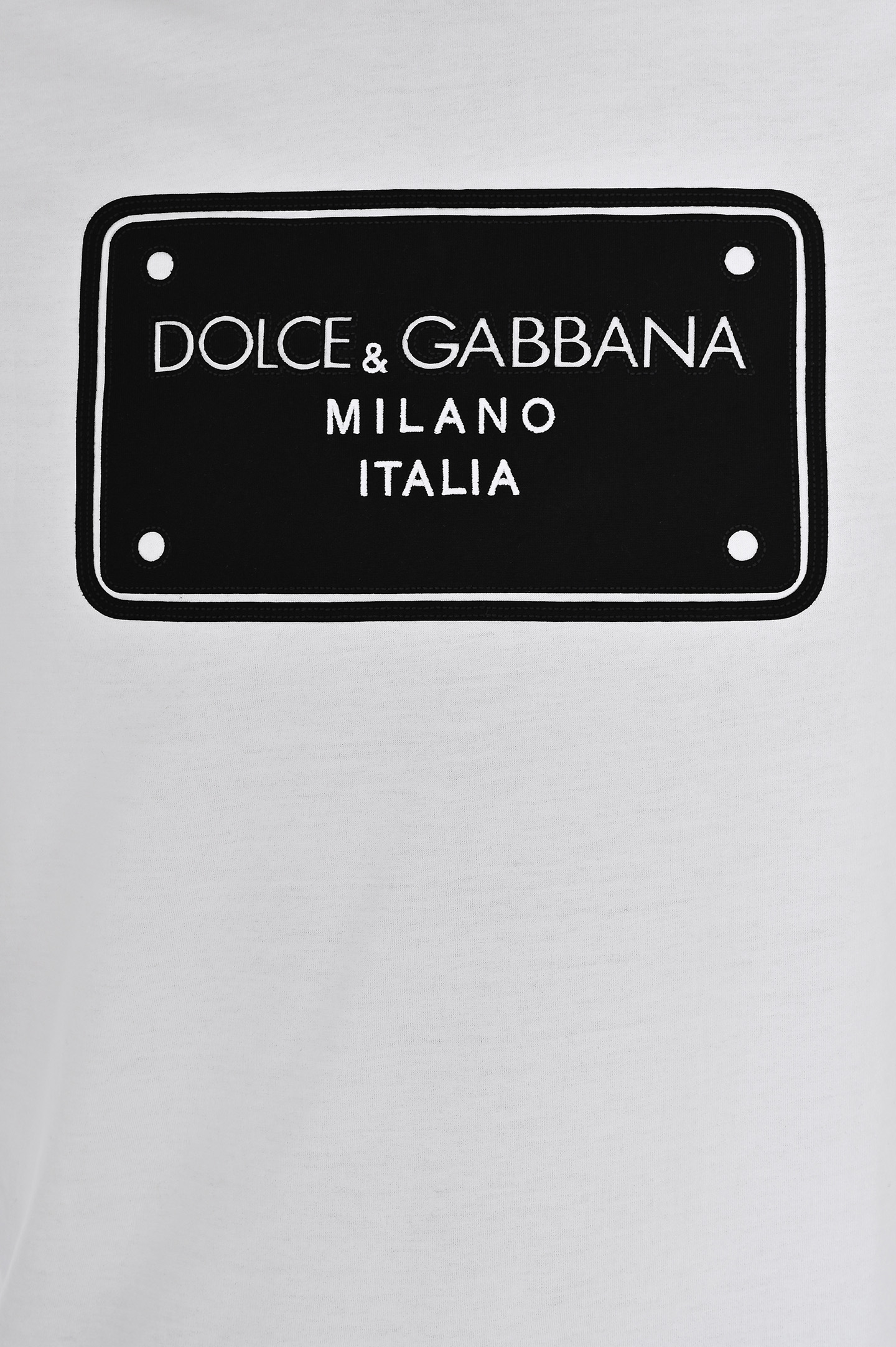 Футболка с логотипом DOLCE & GABBANA G8PN9Z G7NRN, цвет: Белый, Мужской