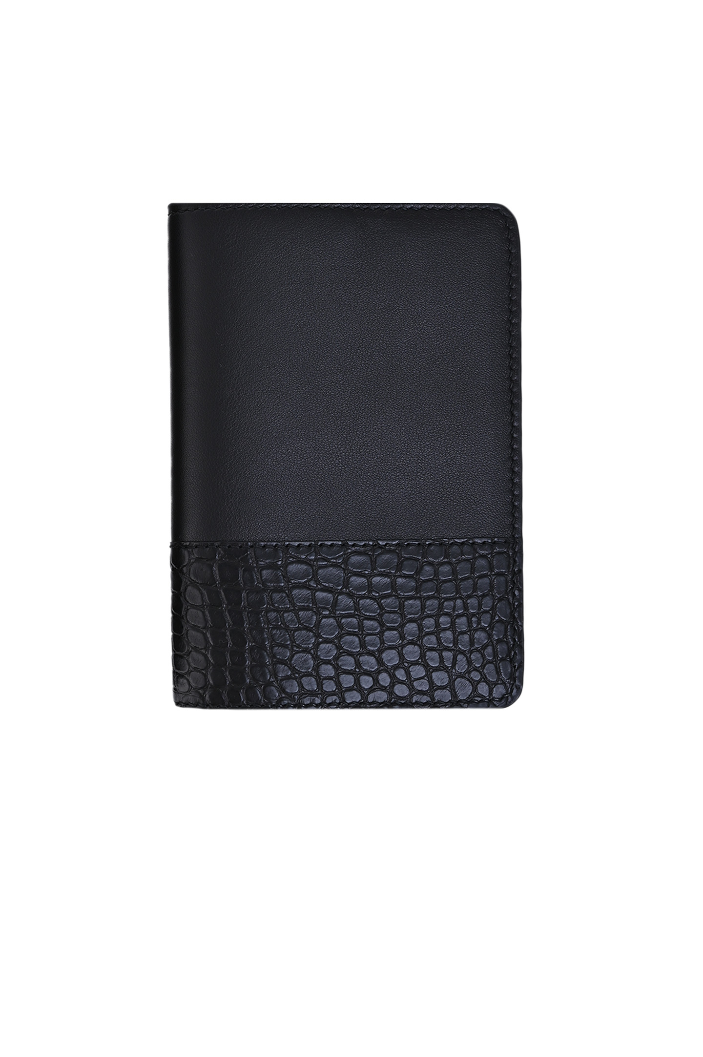 Обложка для паспорта STEFANO RICCI PP308P VHALG, цвет: Черный, Мужской