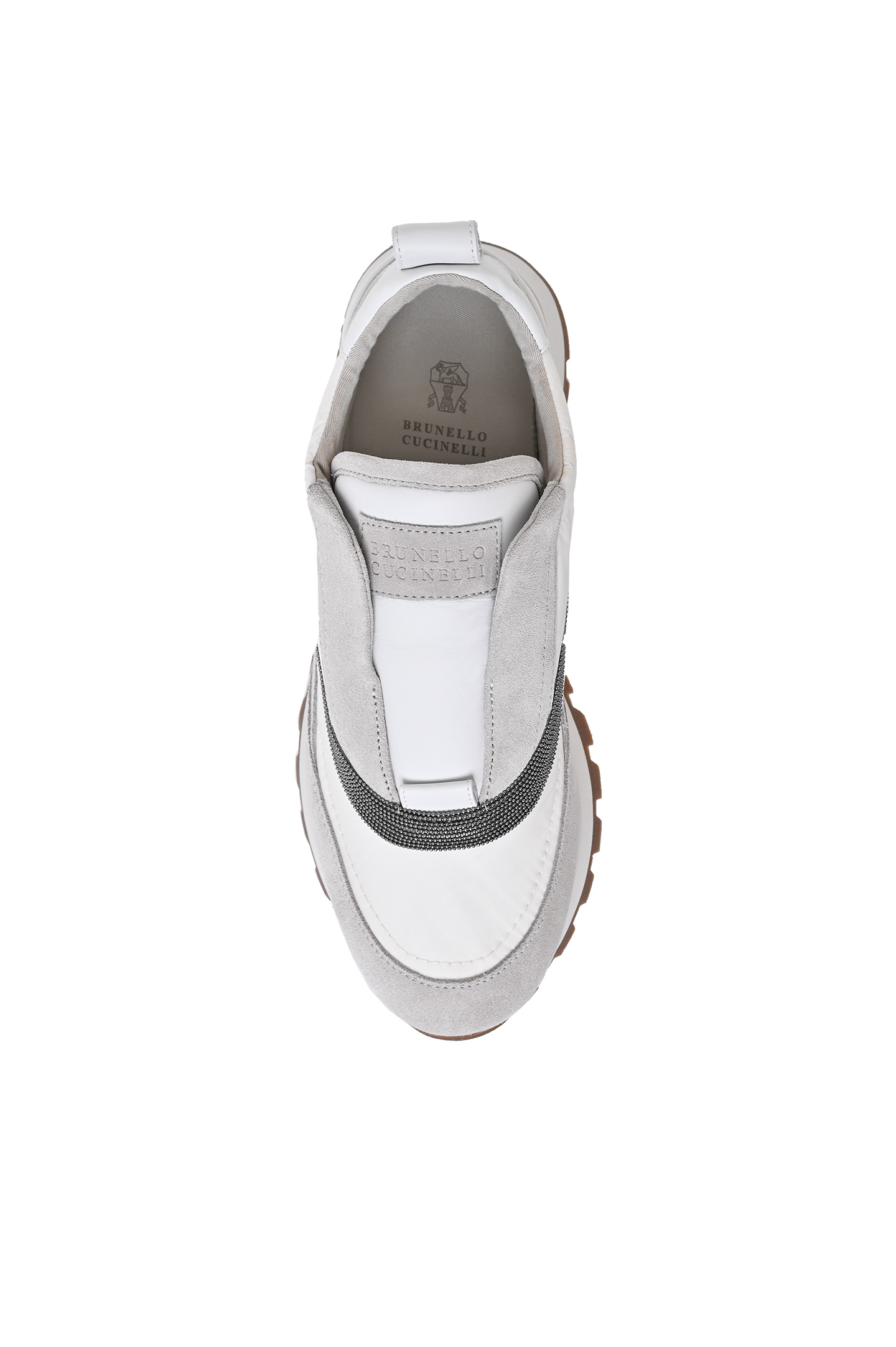 Кроссовки (Полуботинки) BRUNELLO  CUCINELLI MZSFG2900, цвет: Серый, Женский