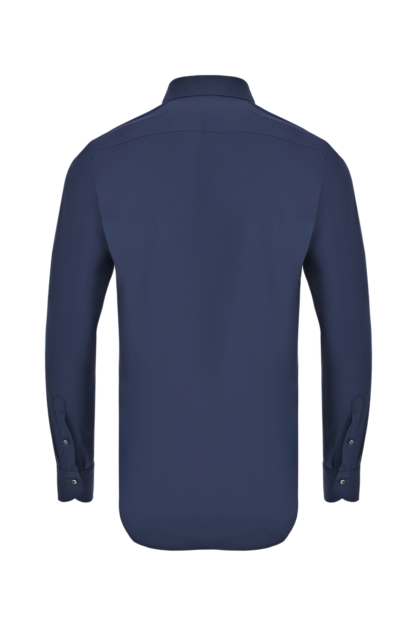 Рубашка из хлопка и эластана CANALI GA01222 7C3/1, цвет: Темно-синий, Мужской