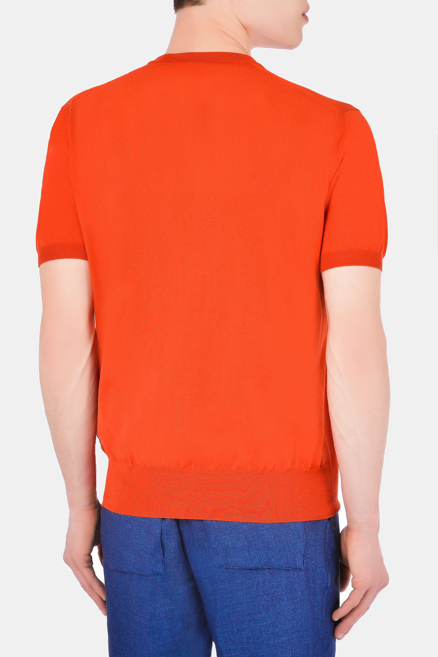Джемпер (Футболка) LORO PIANA F2-FAI6176, цвет: Оранжевый, Мужской