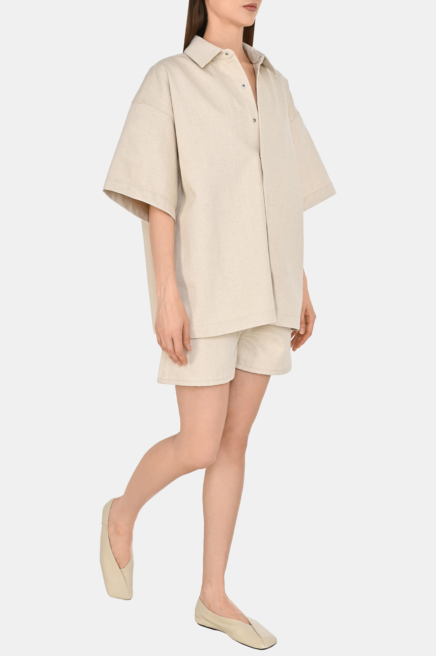 Шорты JIL SANDER J40KA0264, цвет: Молочный, Женский