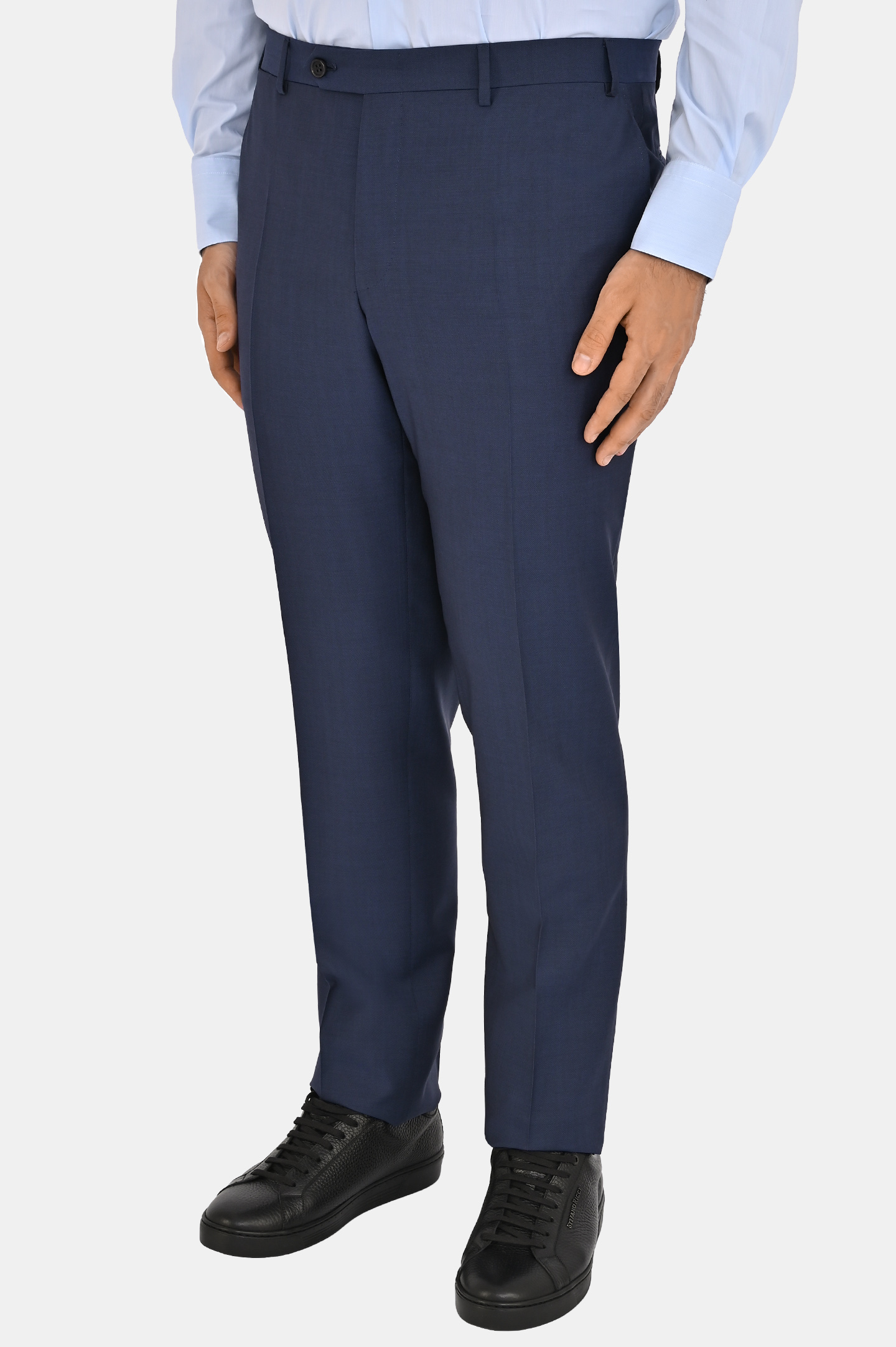 Брюки CANALI AM00550 71019, цвет: Темно-синий, Мужской