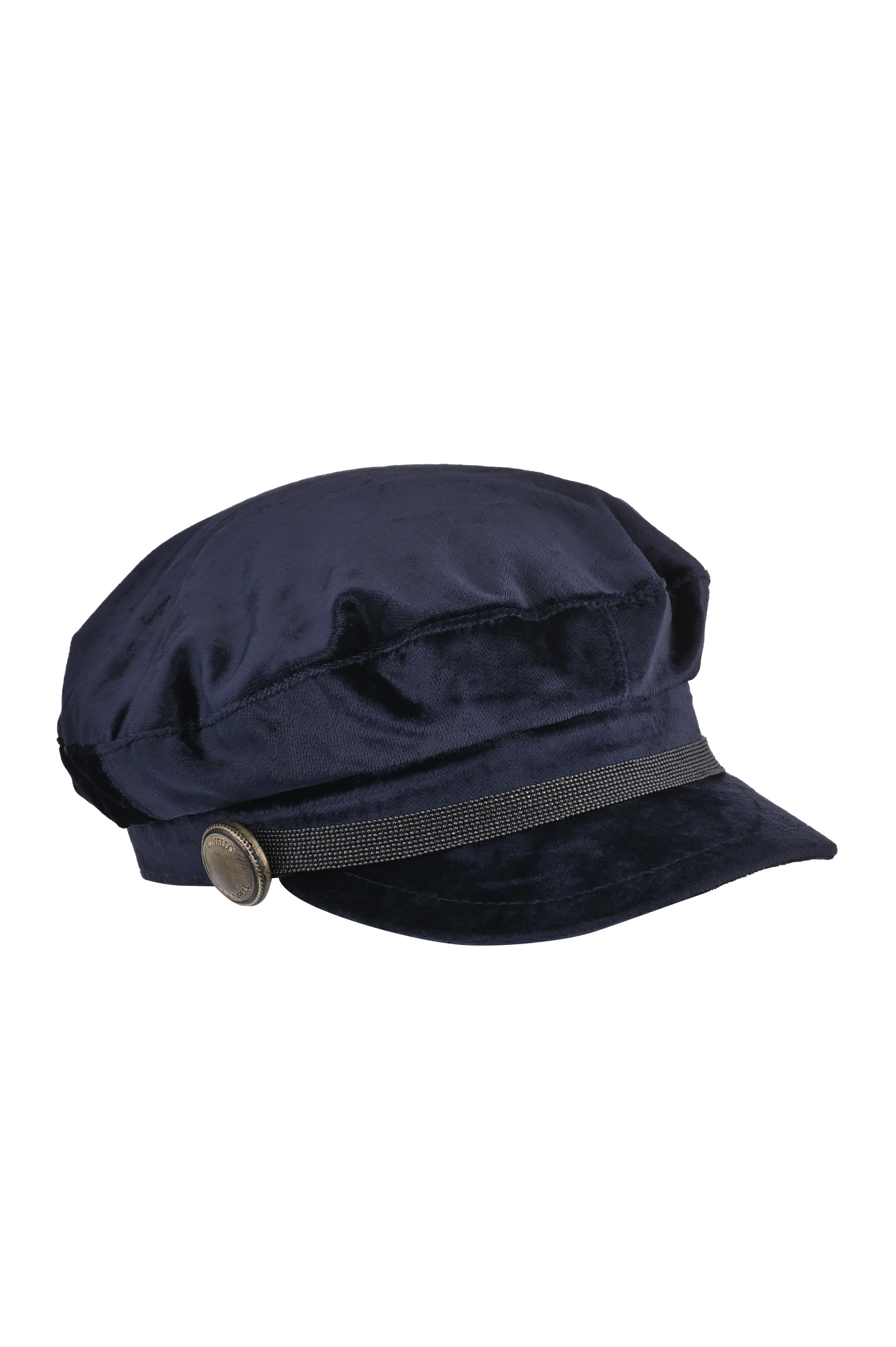 Кепи BRUNELLO  CUCINELLI MCAP99303, цвет: Синий, Женский