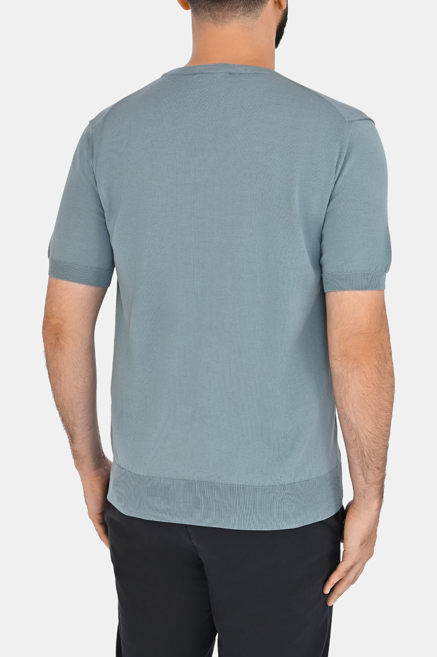 Поло CANALI MK00145 C0719, цвет: Зеленый, Мужской