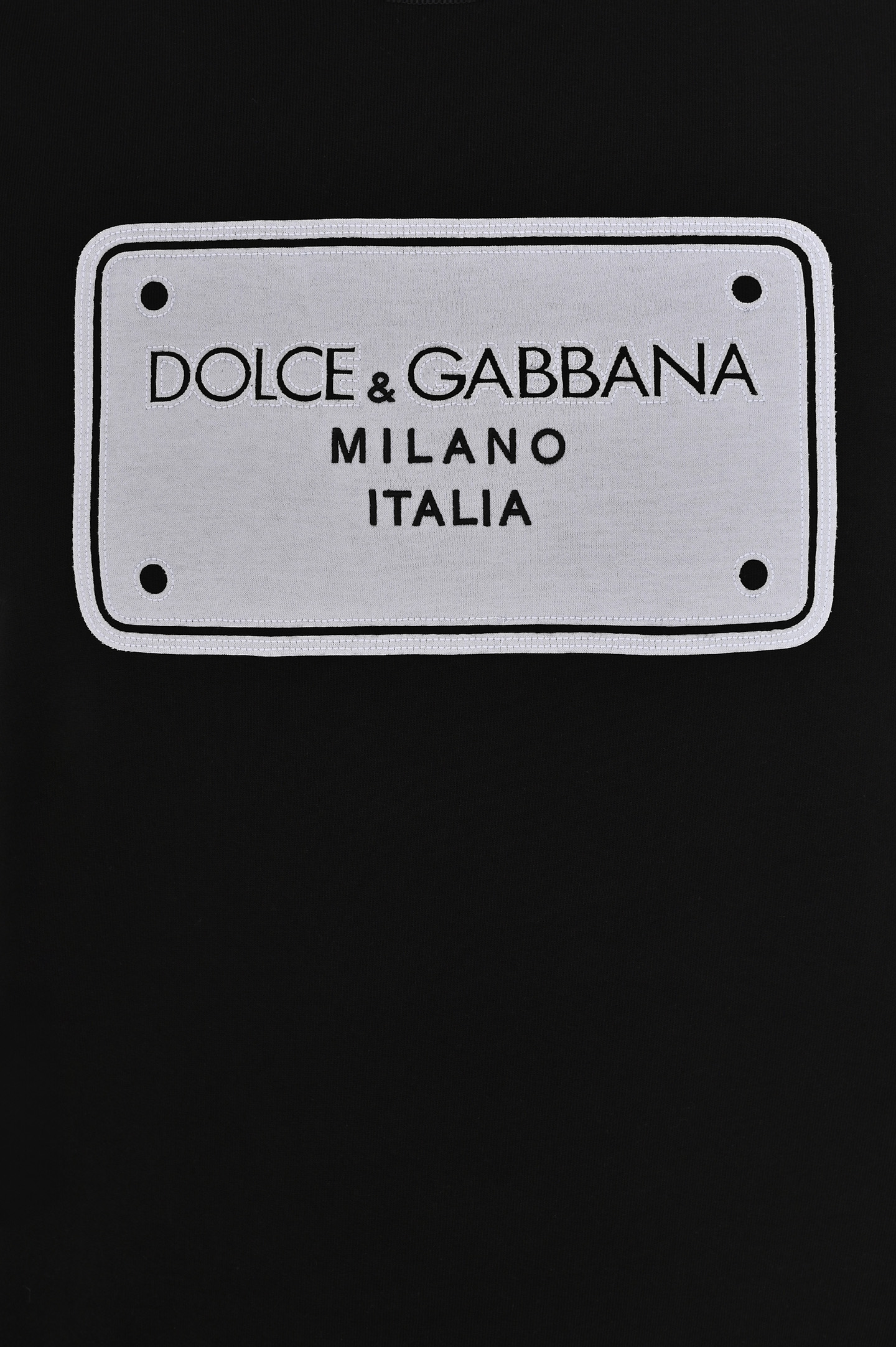 Свитшот с логотипом DOLCE & GABBANA G9AHSZ G7NRT, цвет: Черный, Мужской