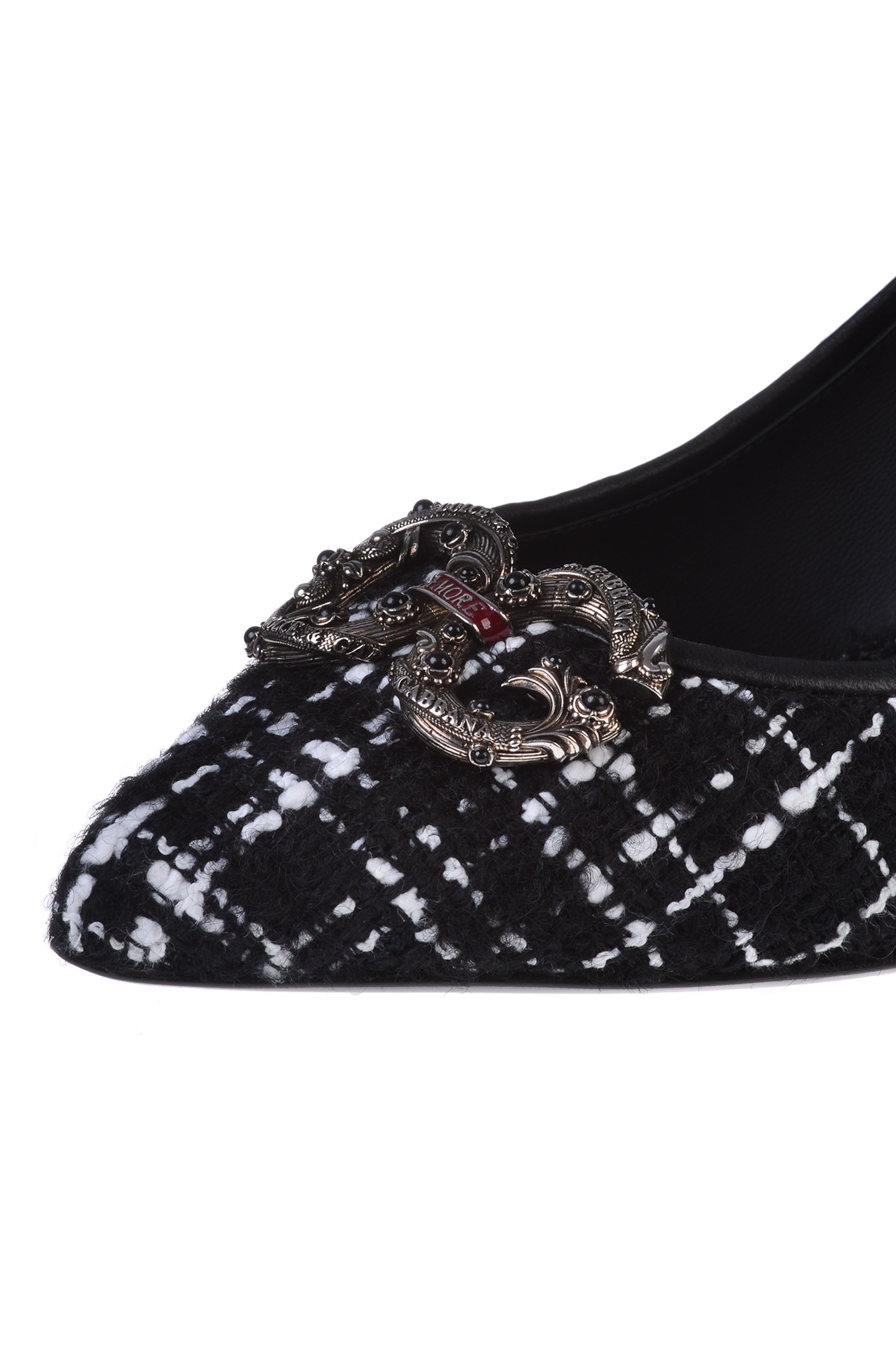 Туфли DOLCE & GABBANA CD1360 AJ858, цвет: Черно-белый, Женский