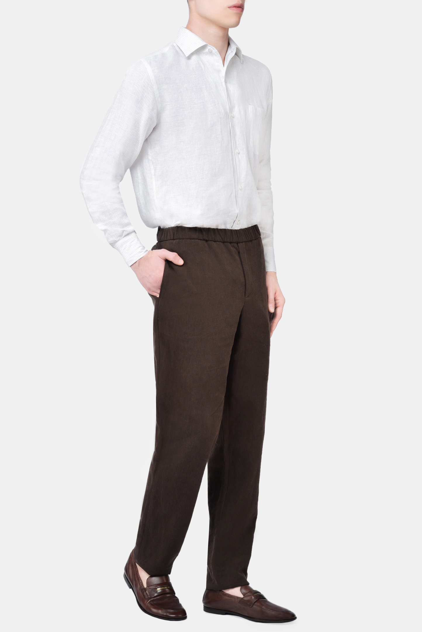 Брюки LORO PIANA F1-FAL6164, цвет: Коричневый, Мужской