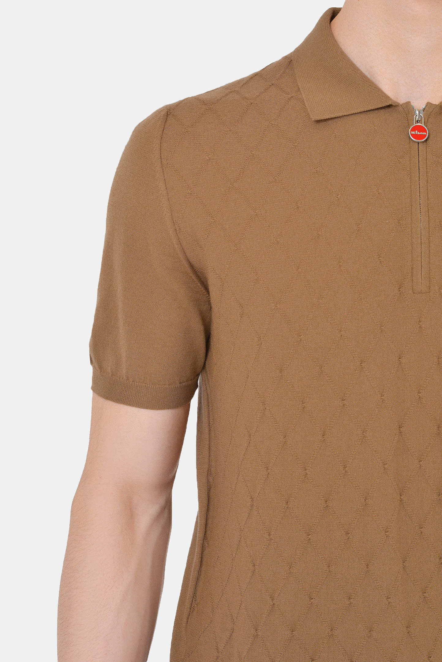 Джемпер (Поло) KITON UK1247E21K10, цвет: Коричневый, Мужской