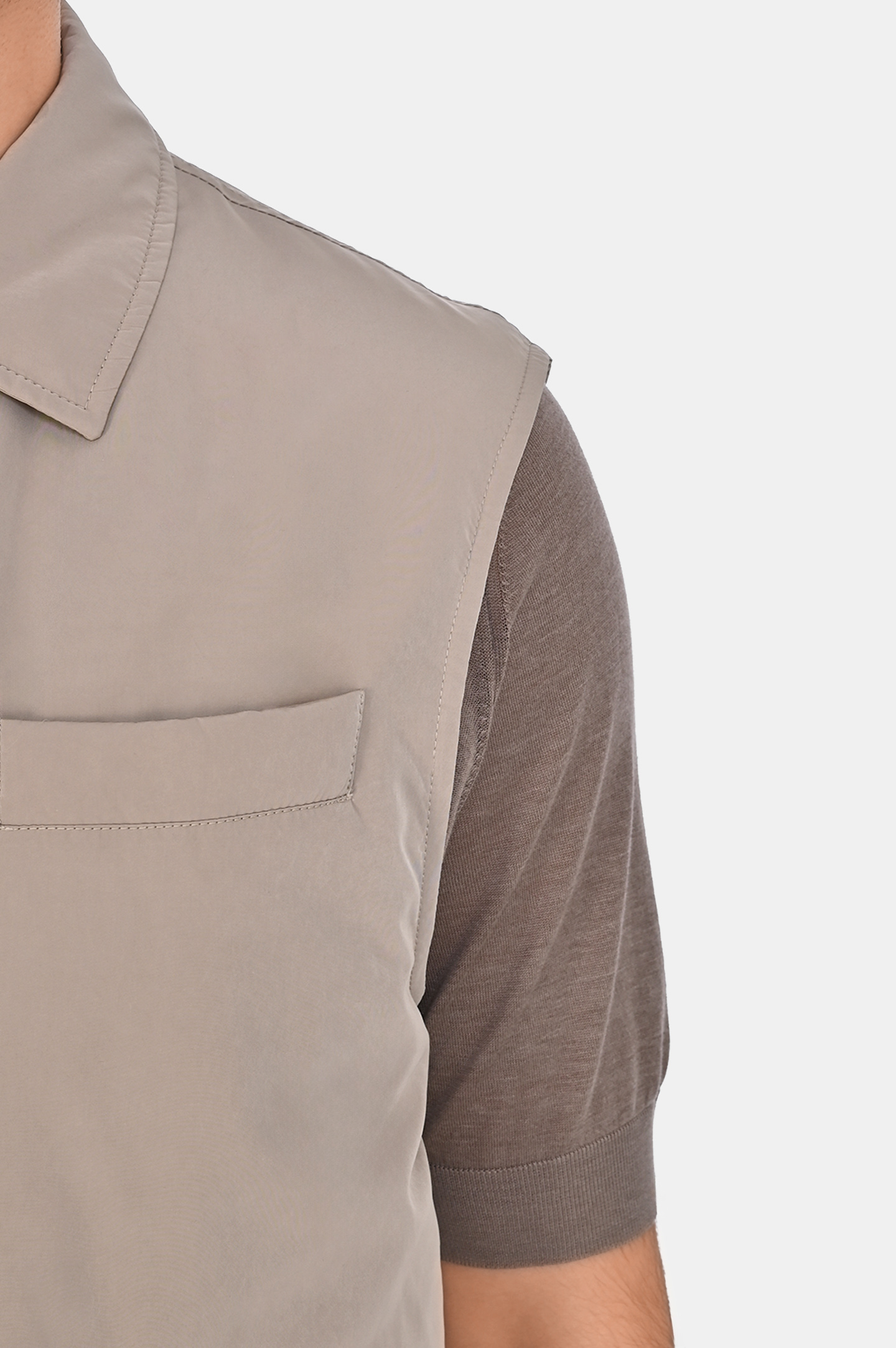 Жилет BRUNELLO  CUCINELLI MD4796520, цвет: Бежевый, Мужской