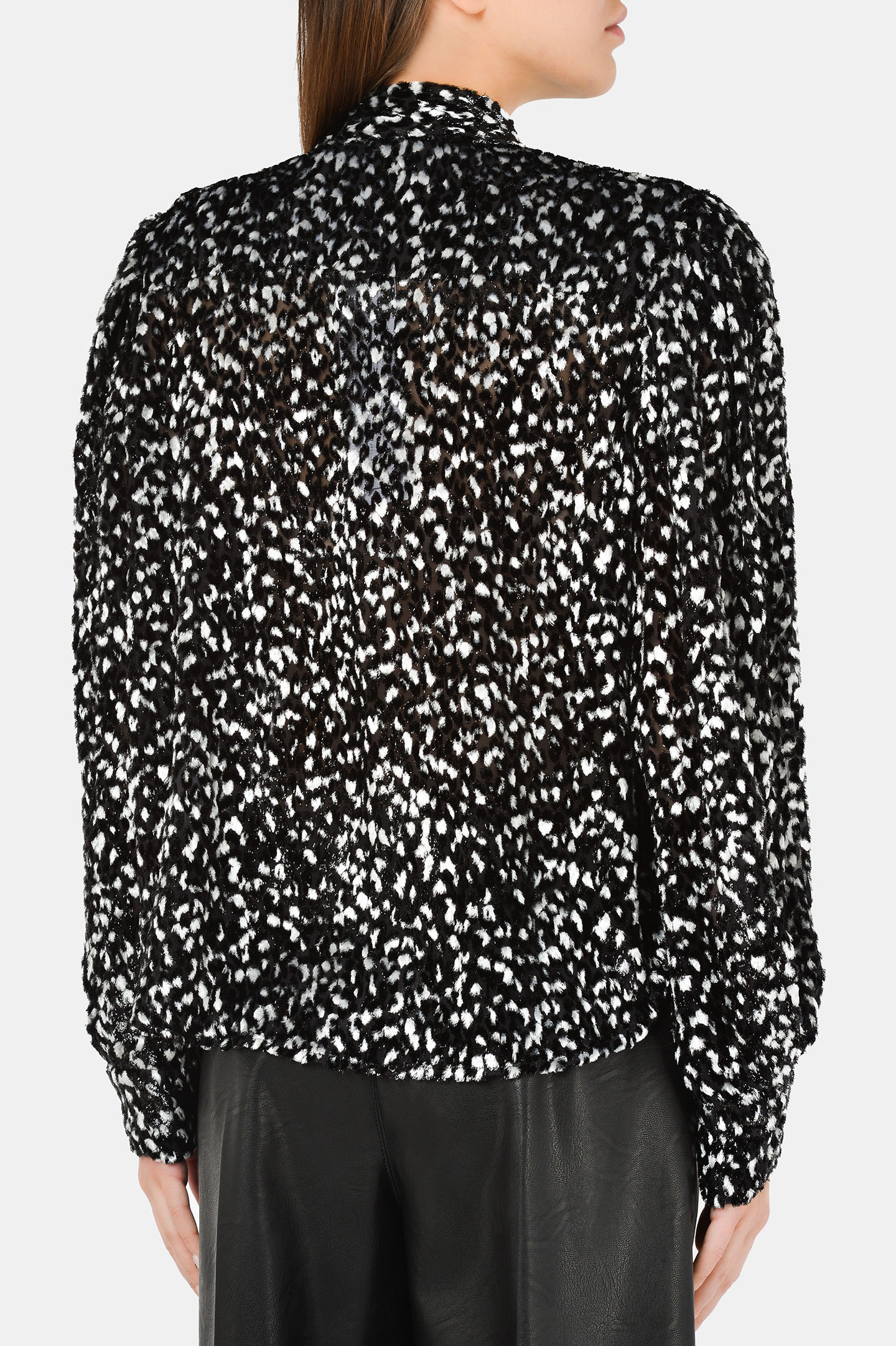 Блуза IRO WM16POUNA, цвет: Черно-белый, Женский