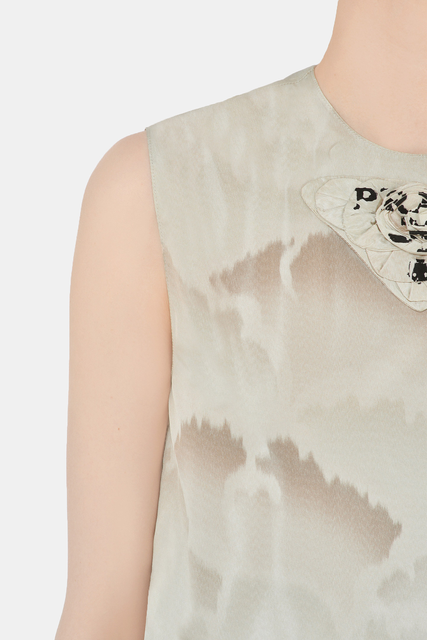 Блуза PRADA P921IR S, цвет: Бежевый, Женский