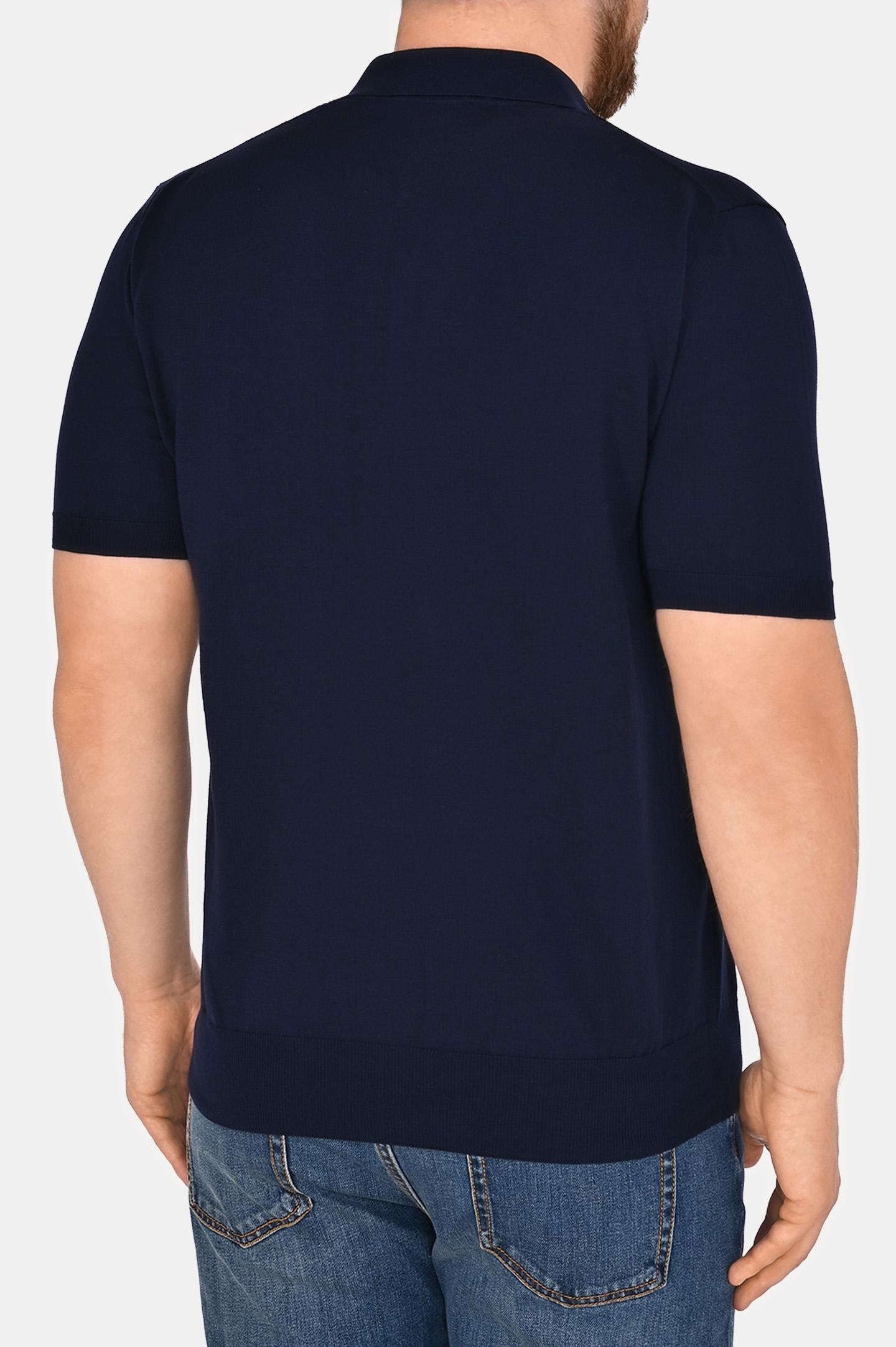 Поло (Джемпер) CANALI MK00145 C0454, цвет: Темно-синий, Мужской