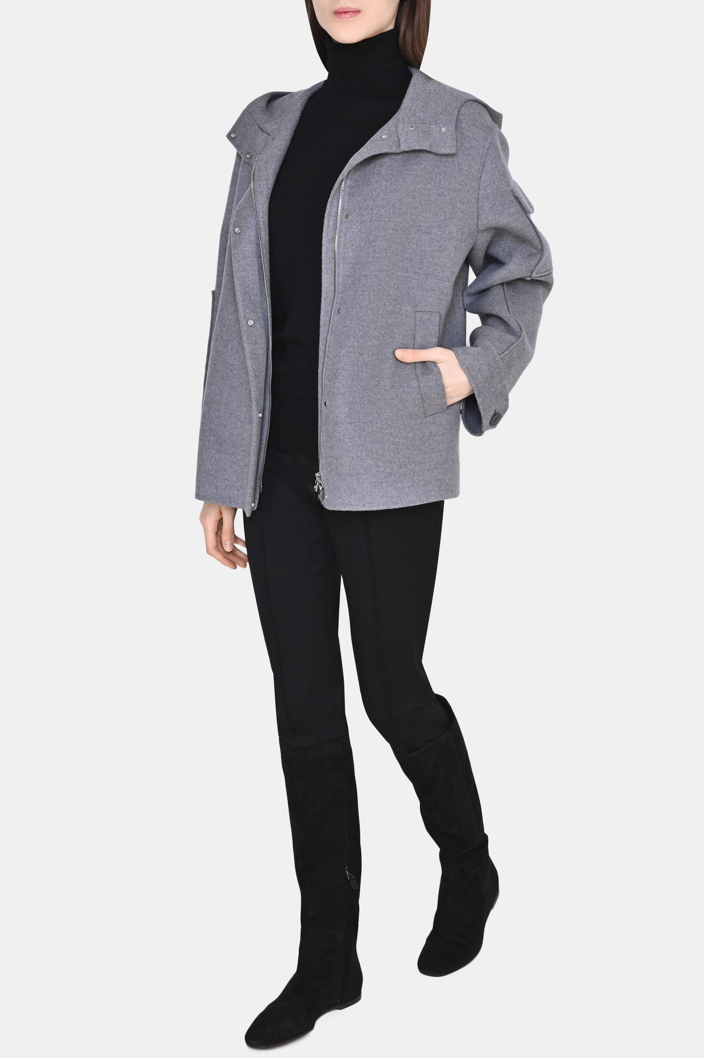 Свитер LORO PIANA FAC4672 8000, цвет: Черный, Женский