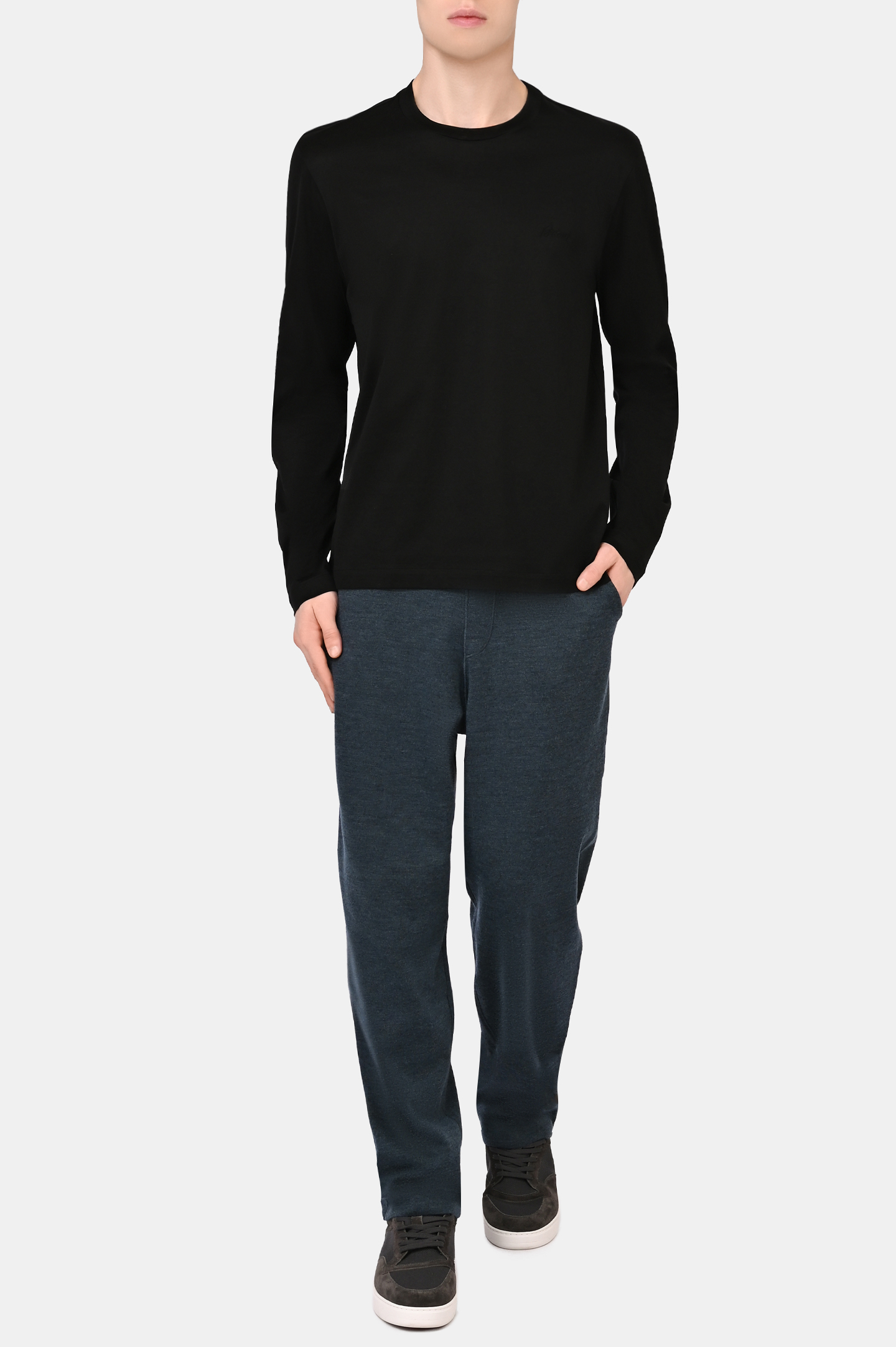 Свитер BRIONI UJFN0L PZ600, цвет: Черный, Мужской