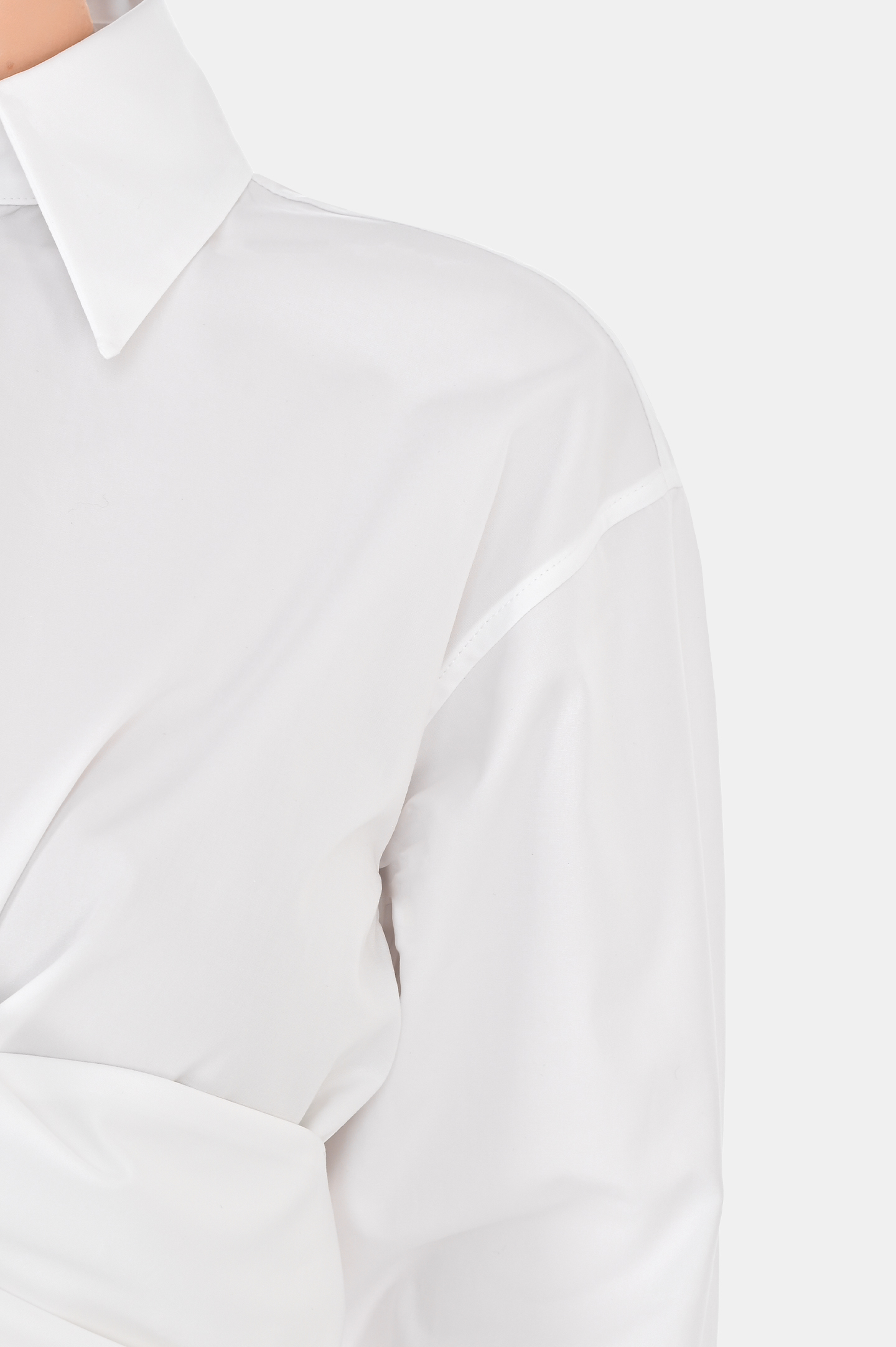 Платье из хлопка с белым воротником FABIANA FILIPPI ABD264F129 D614, цвет: Белый, Женский