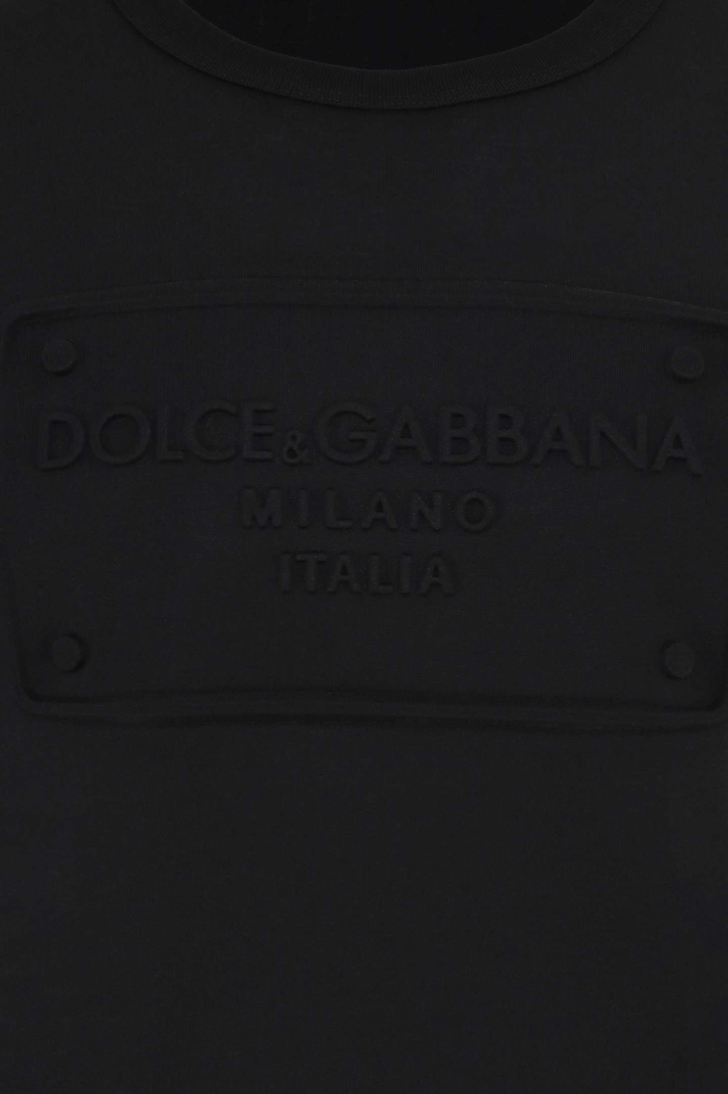 Футболка DOLCE & GABBANA G8KBAZ G7C7U, цвет: Черный, Мужской