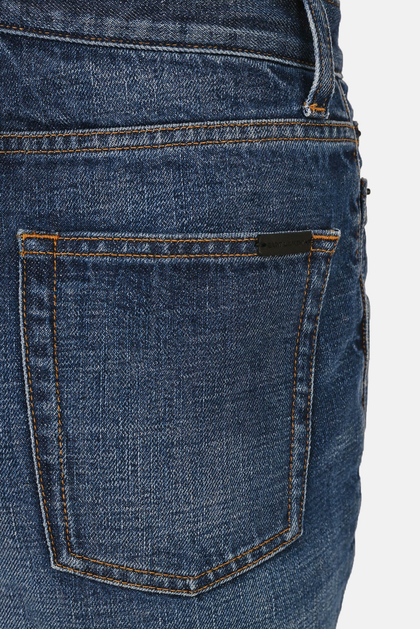 Джинсы SAINT LAURENT 644332 Y10GA 4156, цвет: Синий, Женский