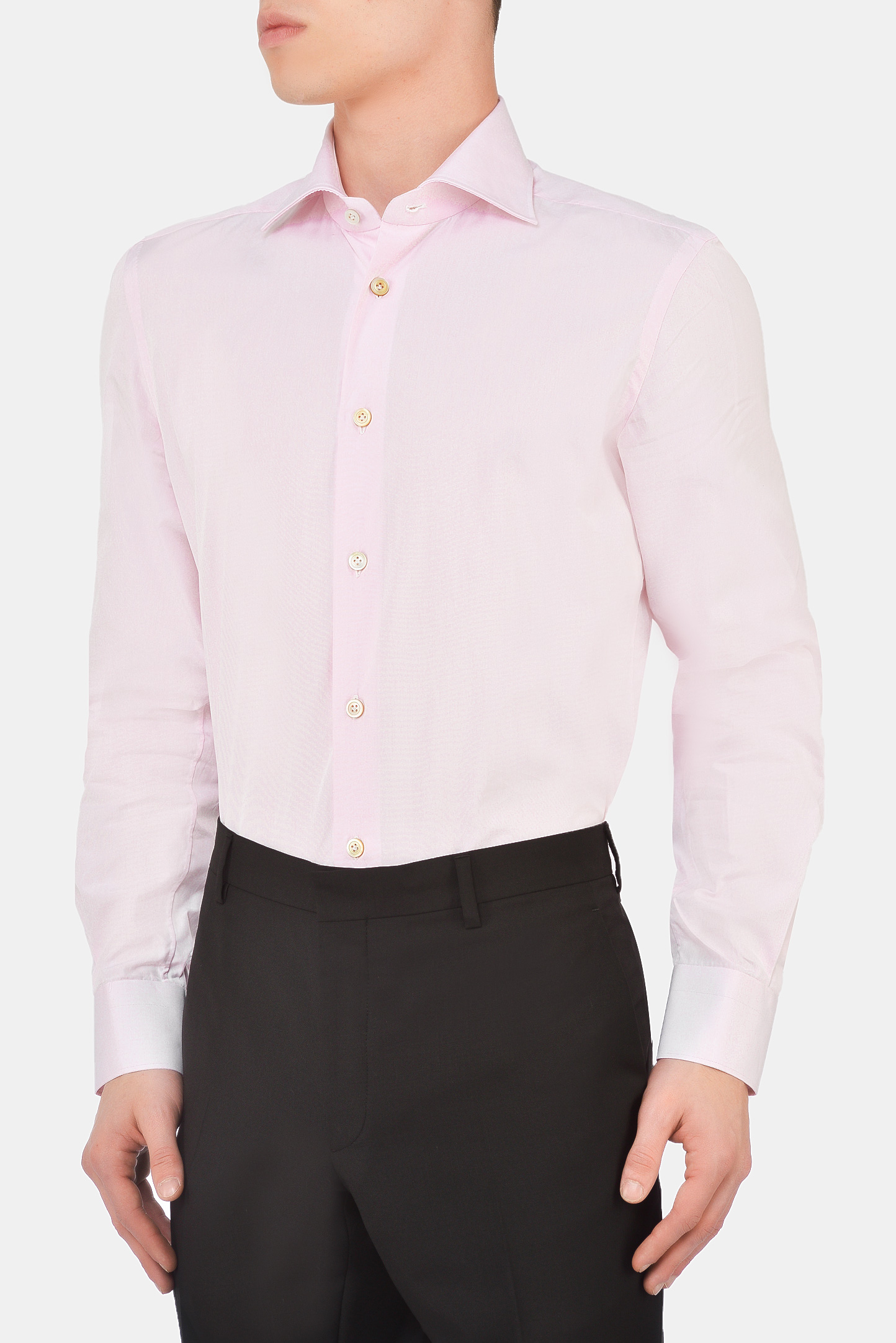 Рубашка KITON UCCH077070, цвет: Розовый, Мужской