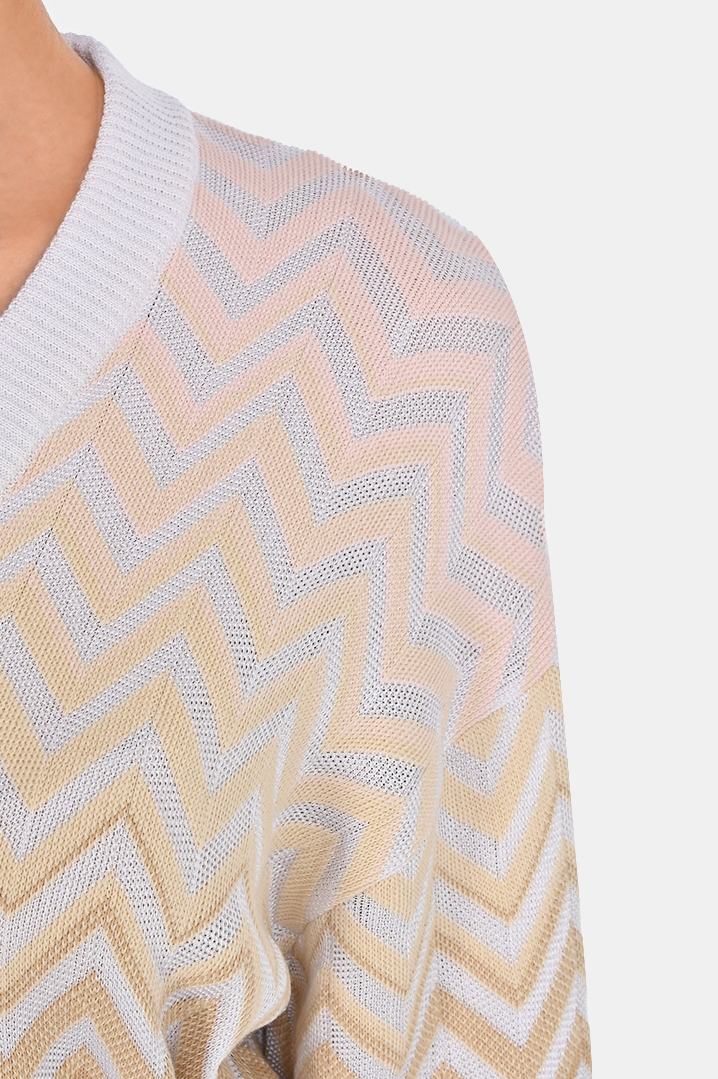 Кардиган+пояс MISSONI DS25SM07-BK044V, цвет: Разноцветный, Женский