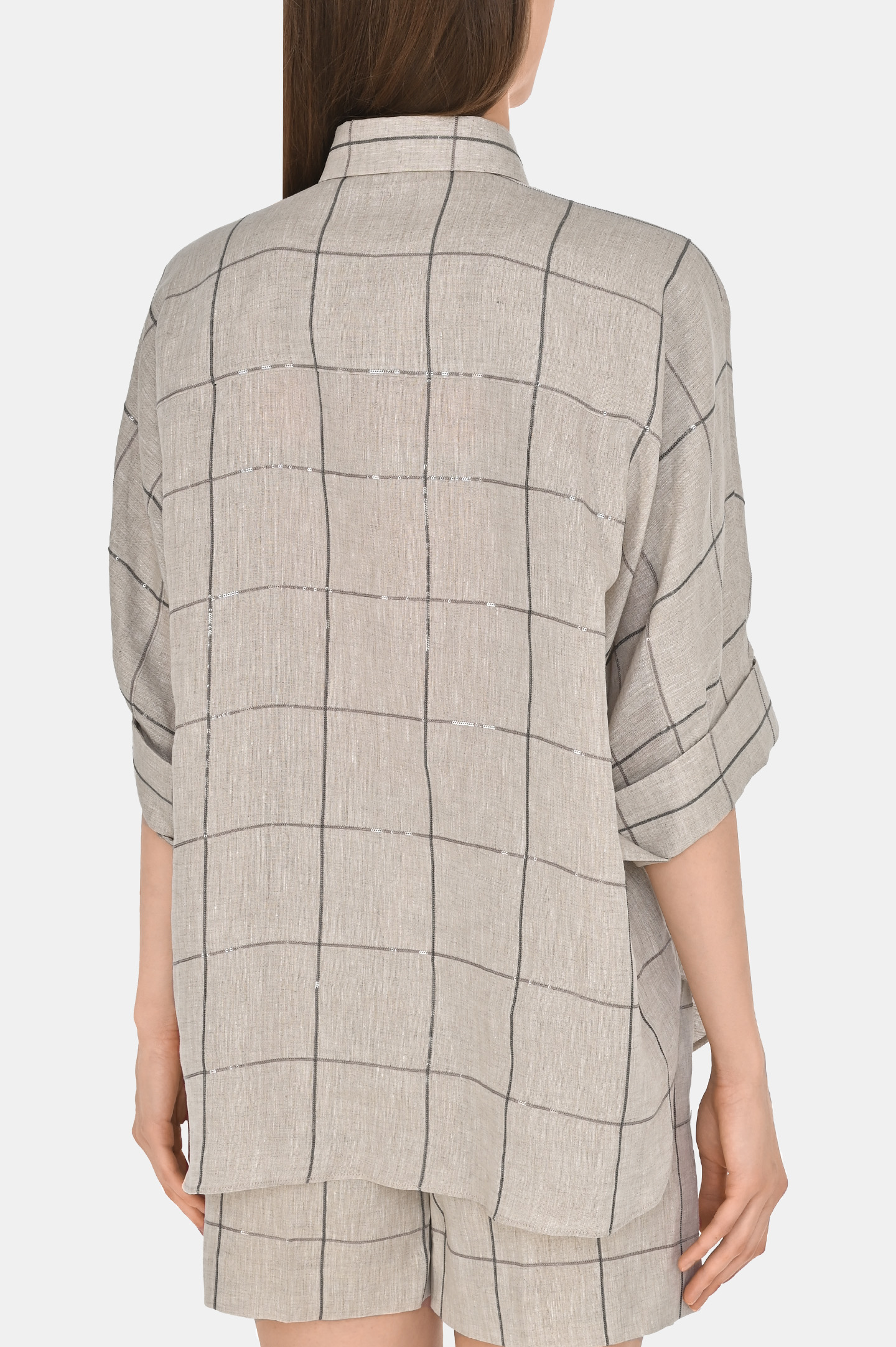 Рубашка BRUNELLO  CUCINELLI MM633RH716, цвет: Бежевый, Женский