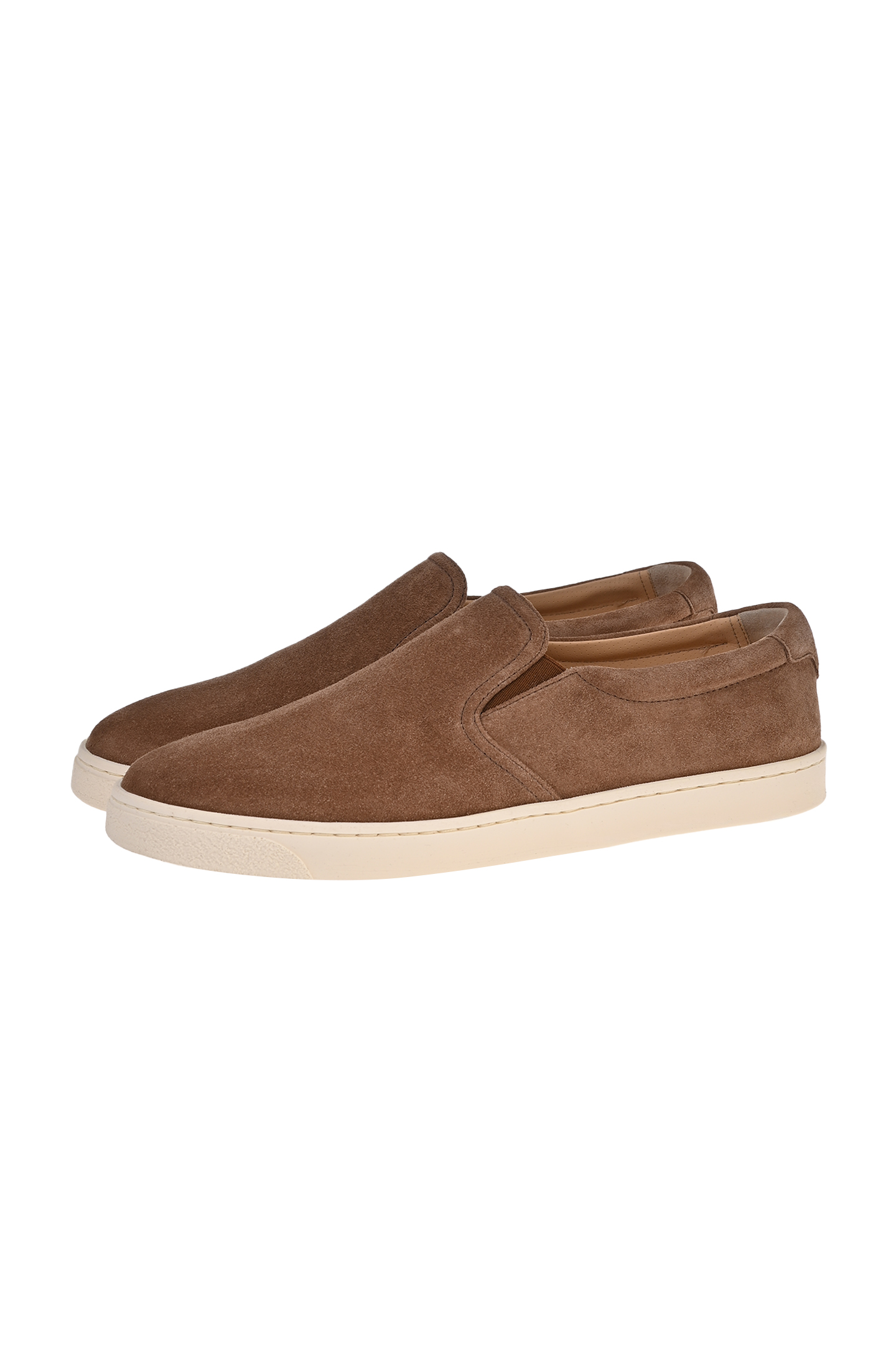 Слипоны BRUNELLO  CUCINELLI MZUSILN332, цвет: Коричневый, Мужской