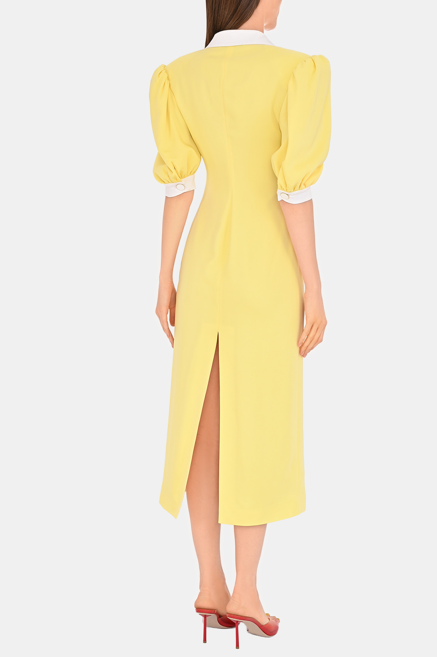 Платье ROWEN ROSE DRS_RR171, цвет: Желтый, Женский