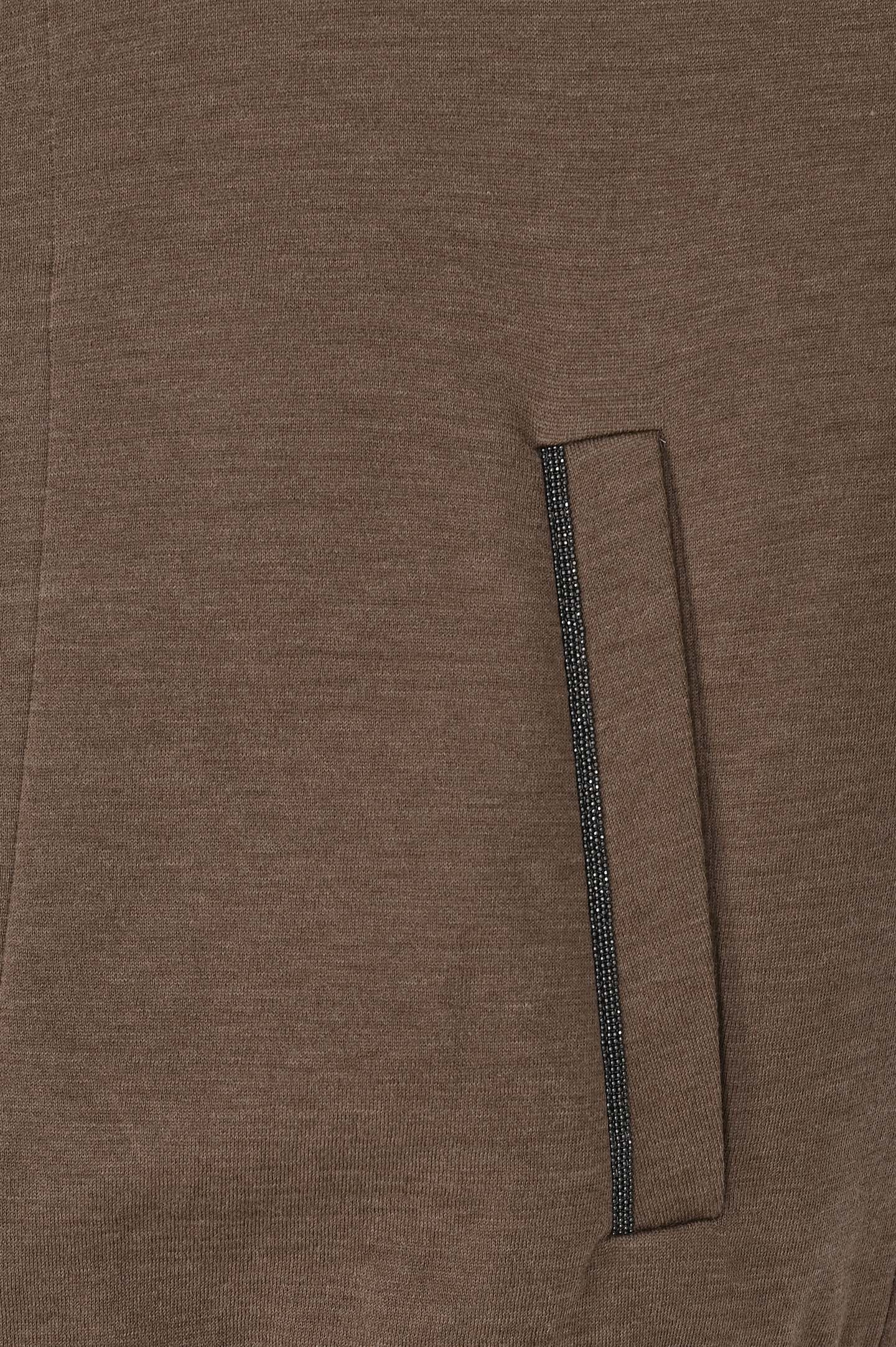 Куртка спорт ( Толстовка) BRUNELLO  CUCINELLI MD828SB806, цвет: Коричневый, Женский