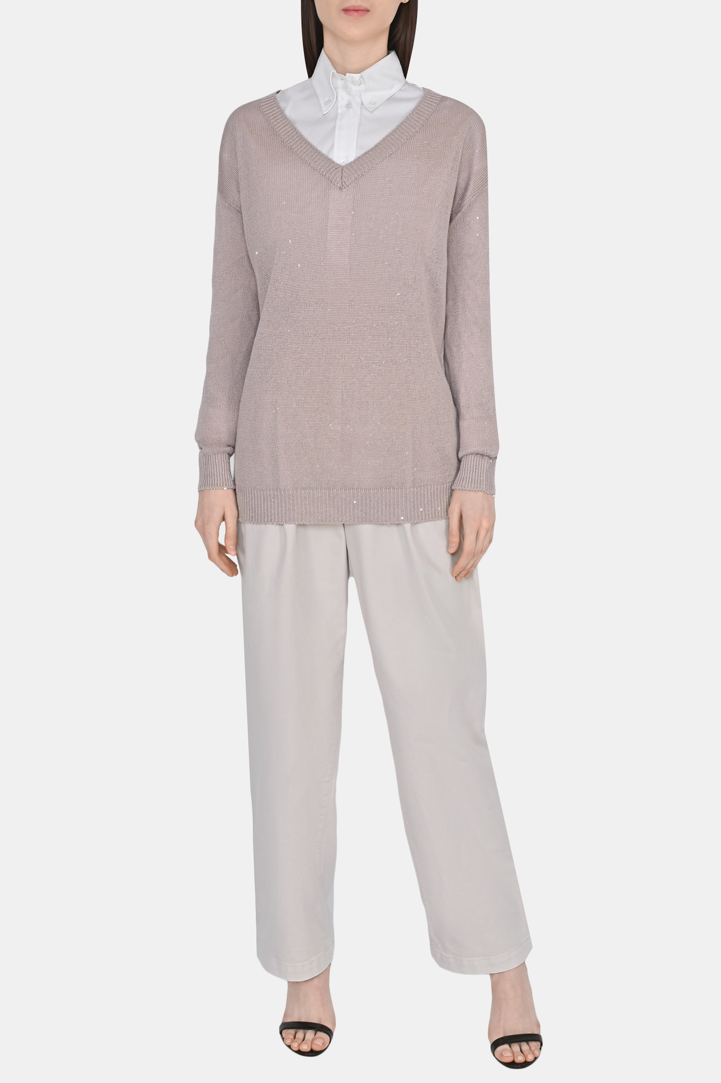 Джемпер BRUNELLO  CUCINELLI M1000B1033, цвет: Бежевый, Женский