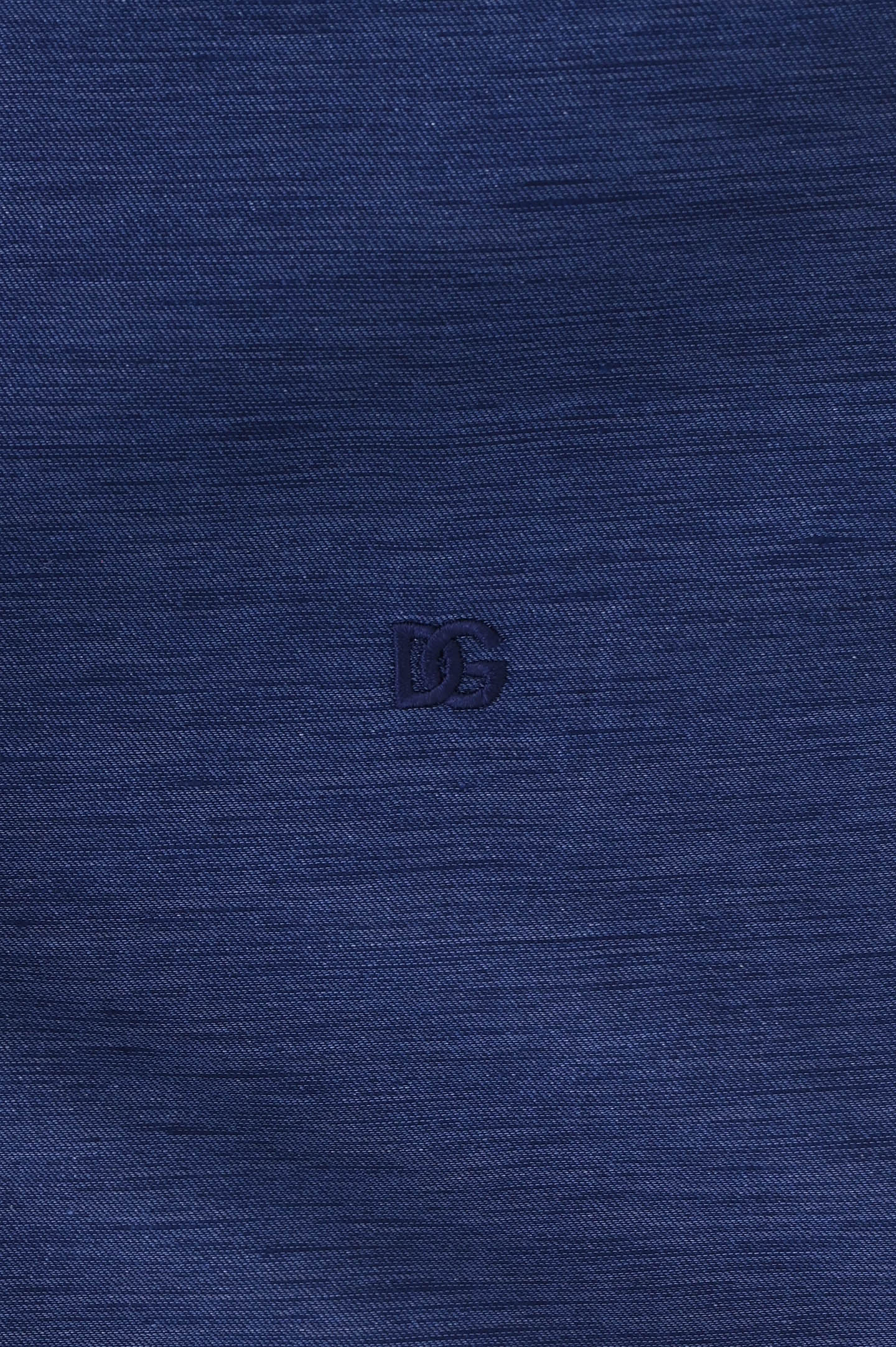 Рубашка из хлопка и льна DOLCE & GABBANA G5LH9Z FUTB6, цвет: Синий, Мужской