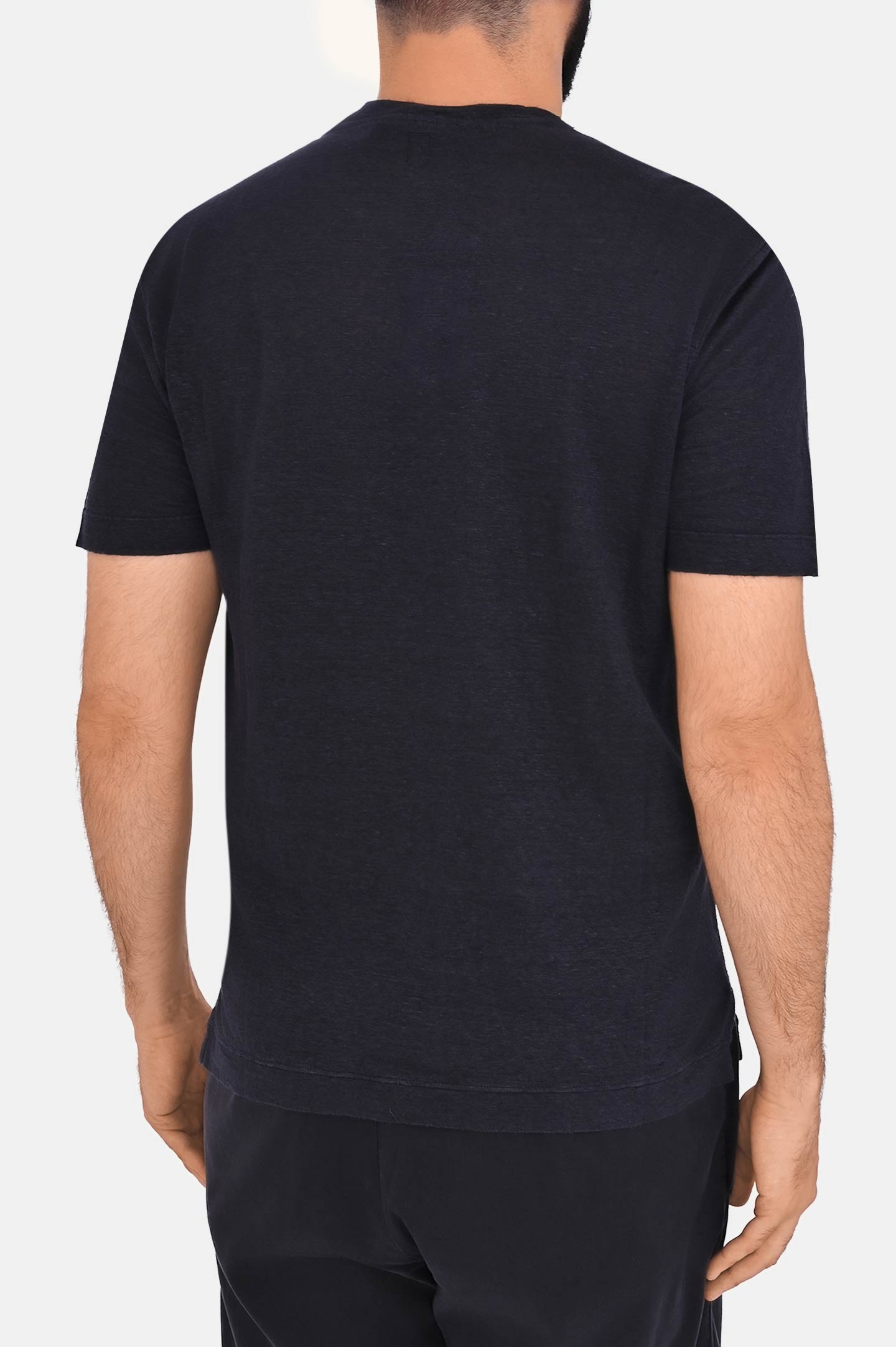 Футболка CANALI MJ02244 T0869, цвет: Темно-синий, Мужской