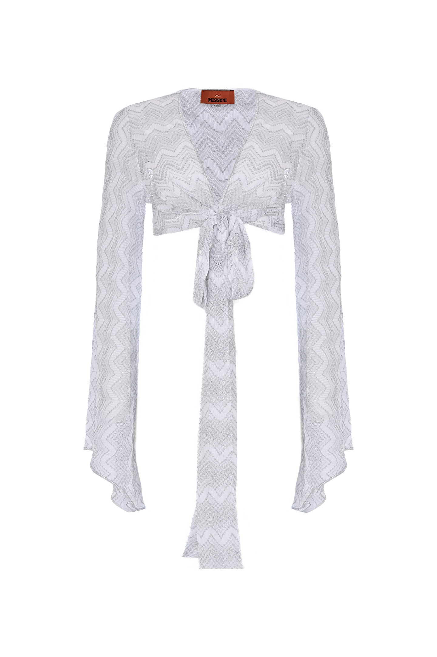 Топ MISSONI MS25SK04-BR00ZX, цвет: Серебряный, Женский