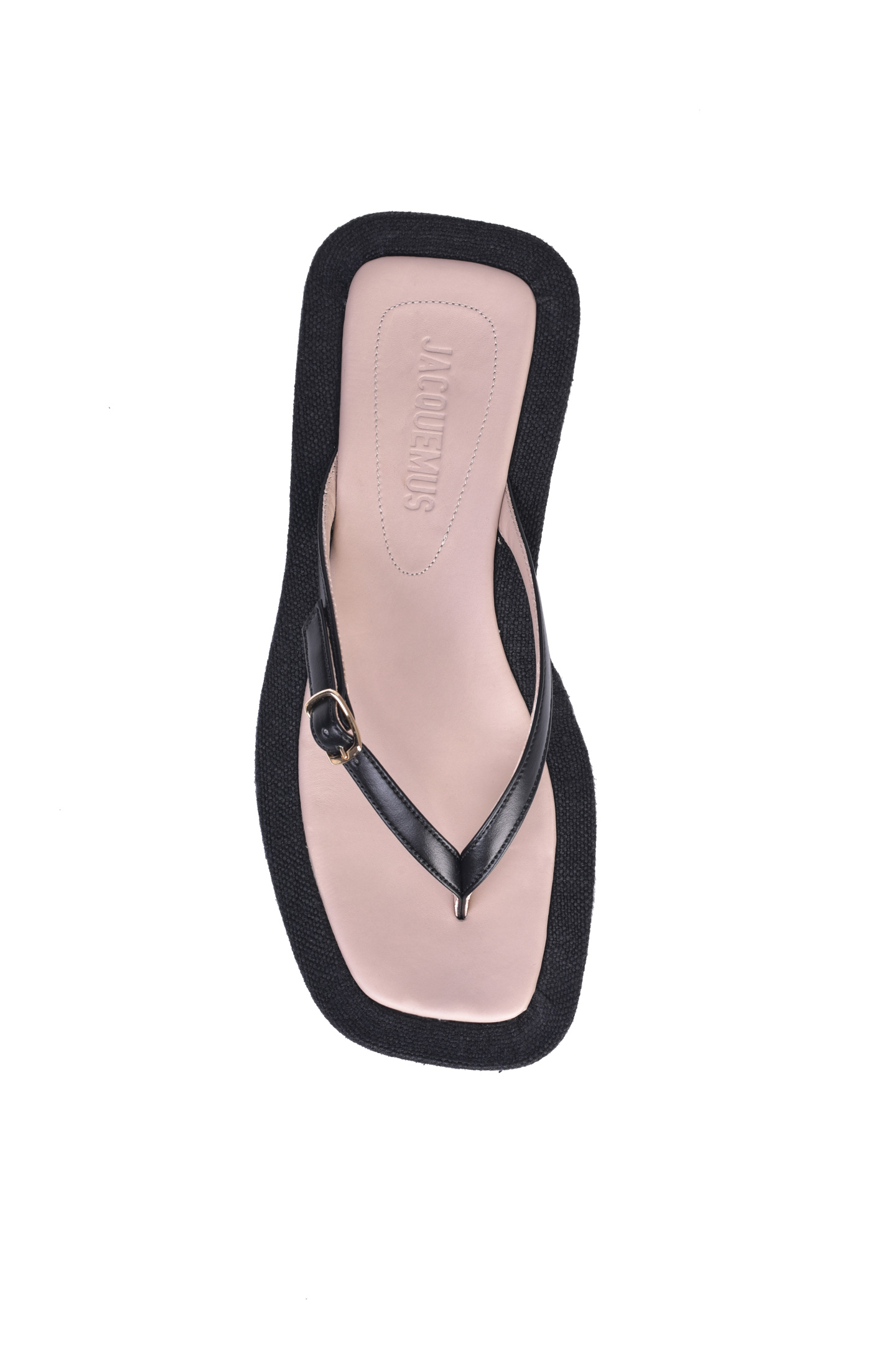 Шлепанцы JACQUEMUS 211FO04-211, цвет: Черный, Женский