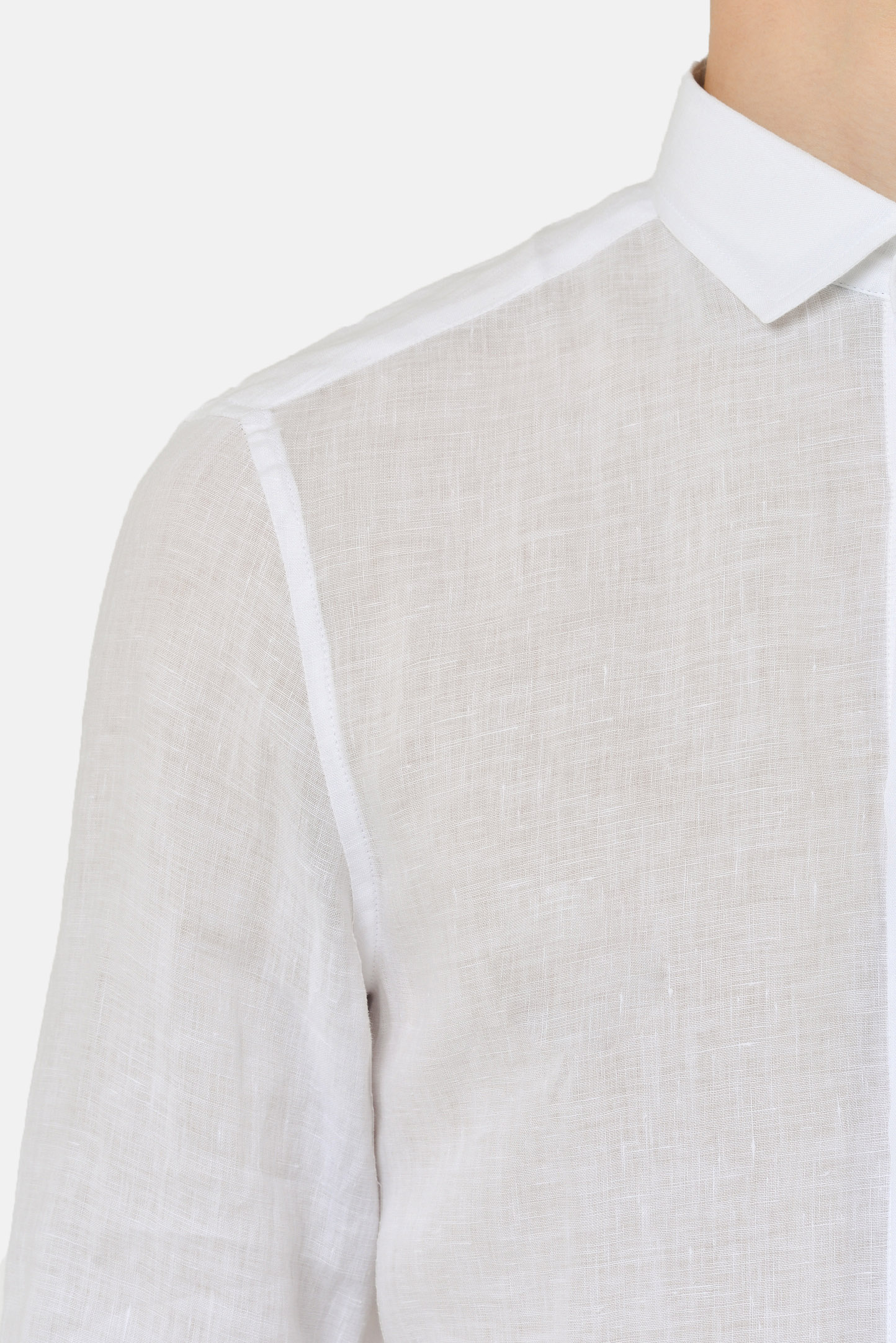 Рубашка BRUNELLO  CUCINELLI MB6083029, цвет: Белый, Мужской