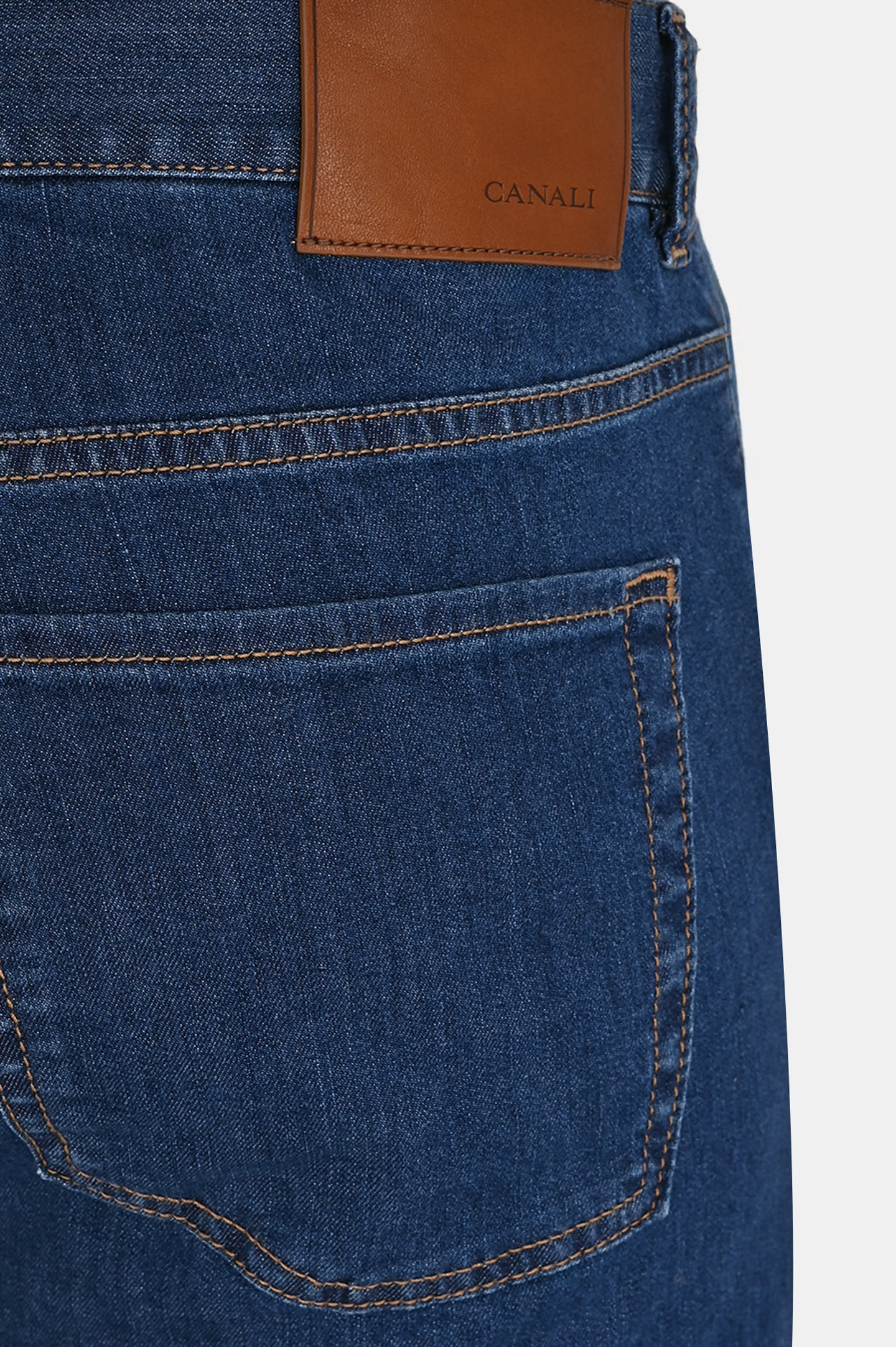 Прямые базовые джинсы CANALI PD00400 91700/1, цвет: Синий, Мужской