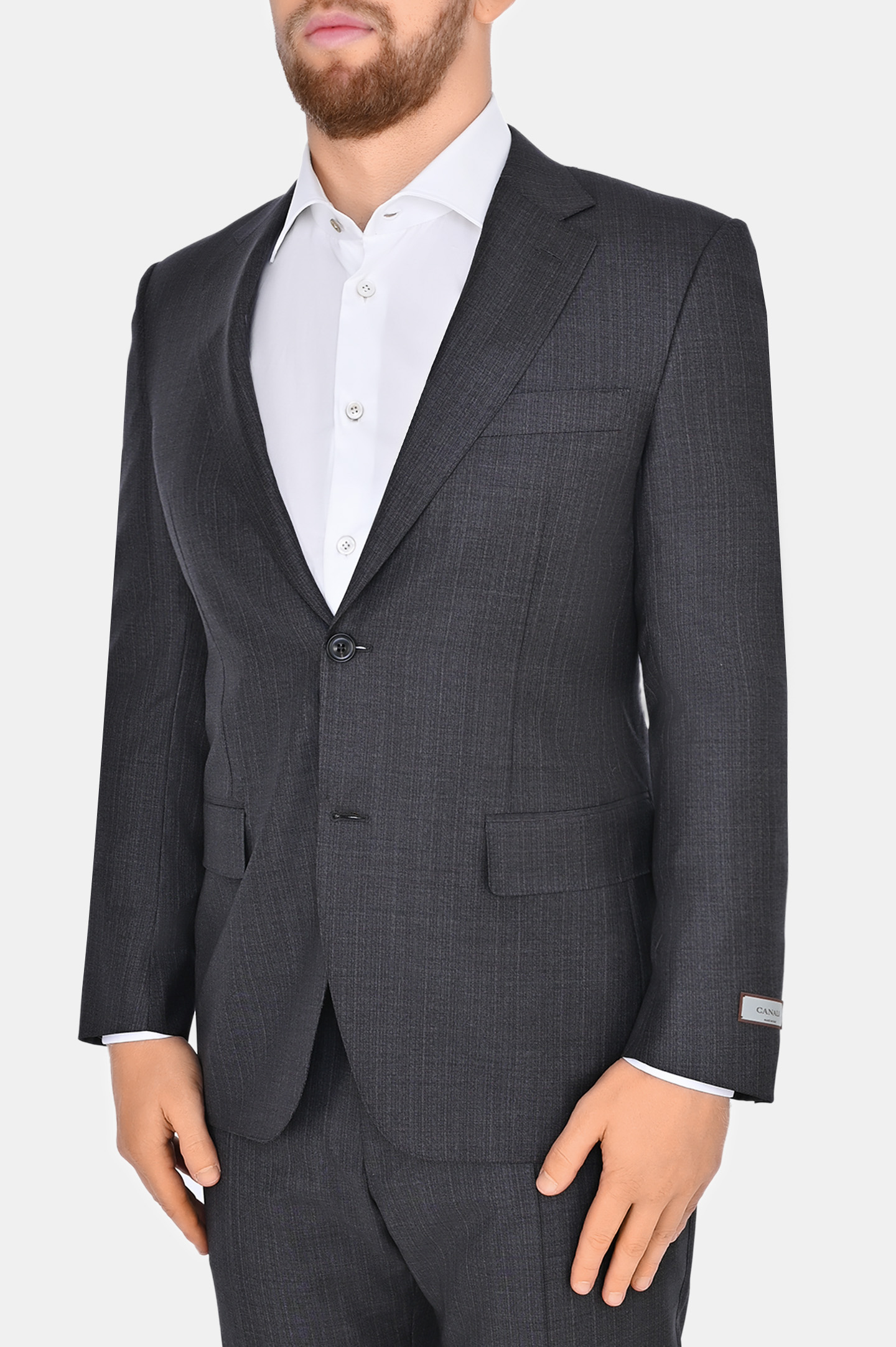 Костюм из шерсти CANALI BX02793 E13280/19/-L/7R, цвет: Темно-серый, Мужской