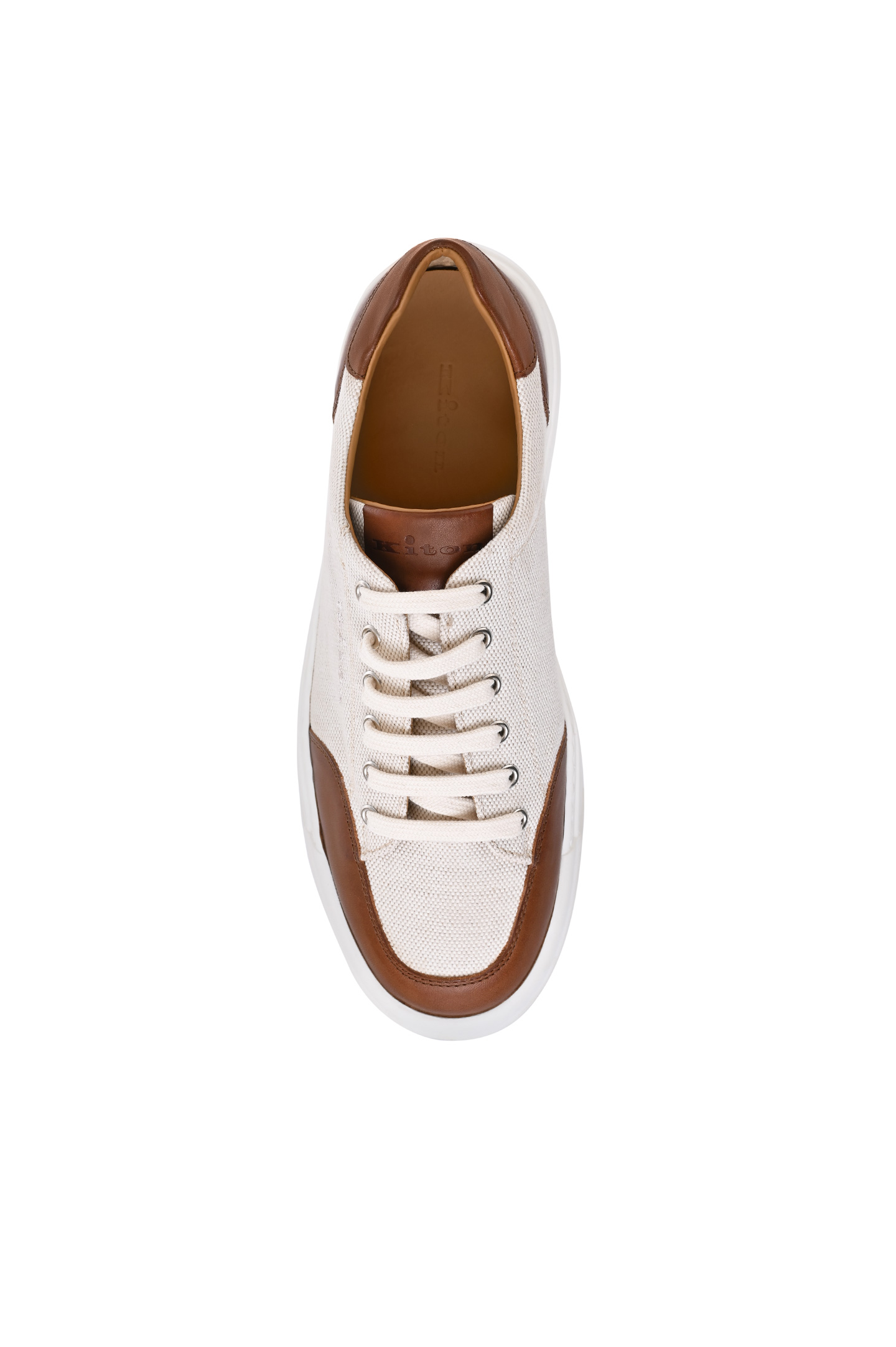 Кеды KITON USSA278N012020, цвет: Бежевый, Мужской