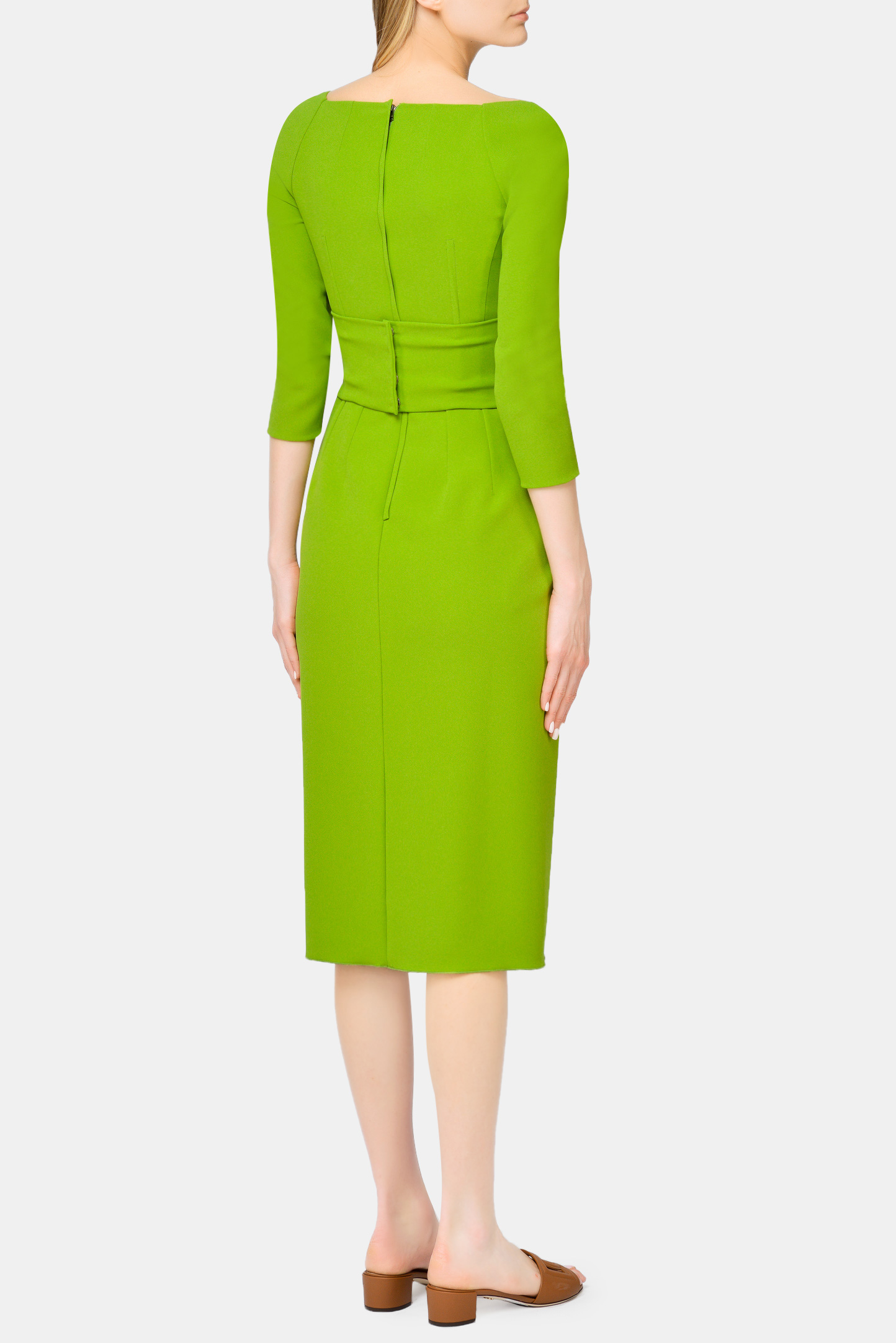 Платье DOLCE & GABBANA F6N0UT FURDV, цвет: Зеленый, Женский
