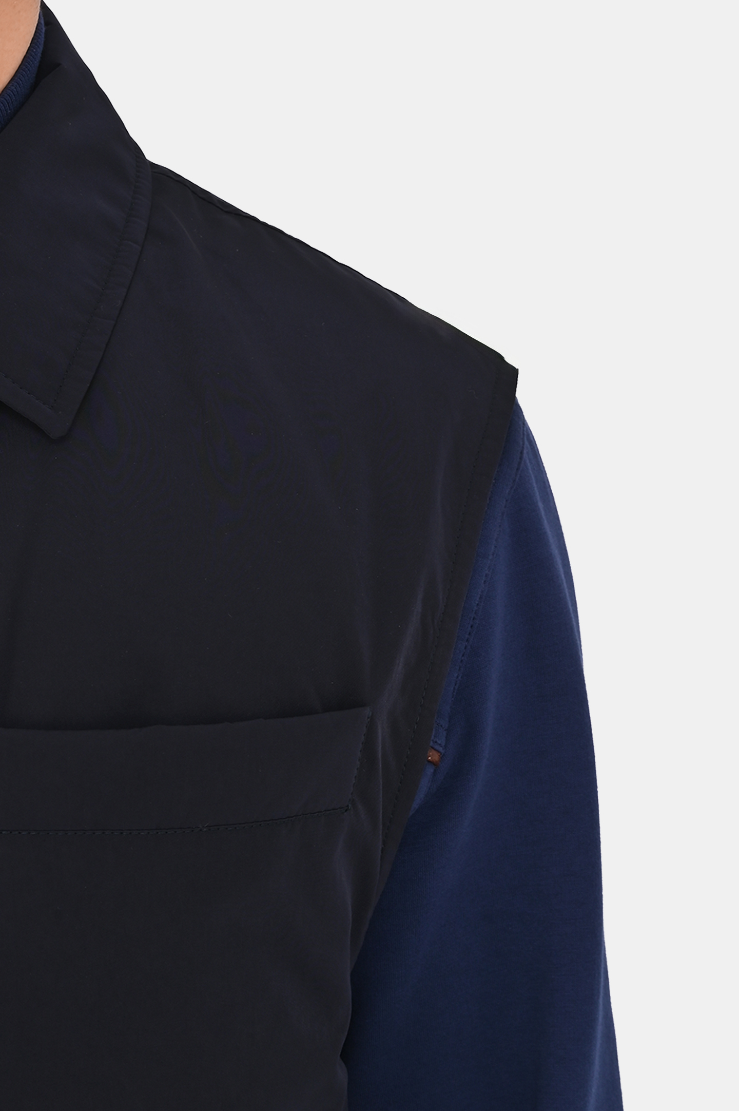 Жилет BRUNELLO  CUCINELLI MD4796520, цвет: Темно-синий, Мужской