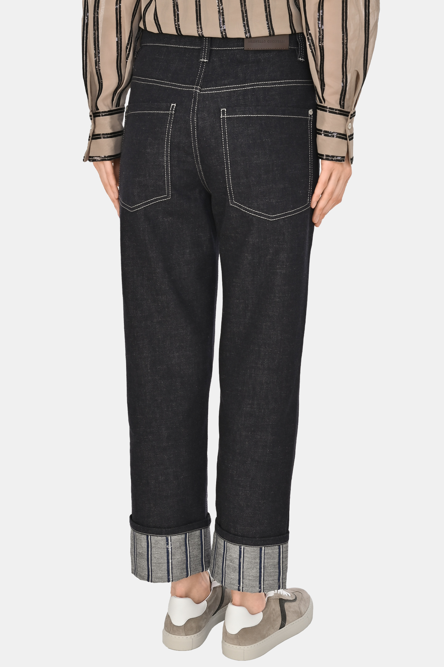 Джинсы BRUNELLO  CUCINELLI ML134P5989, цвет: Темно-синий, Женский