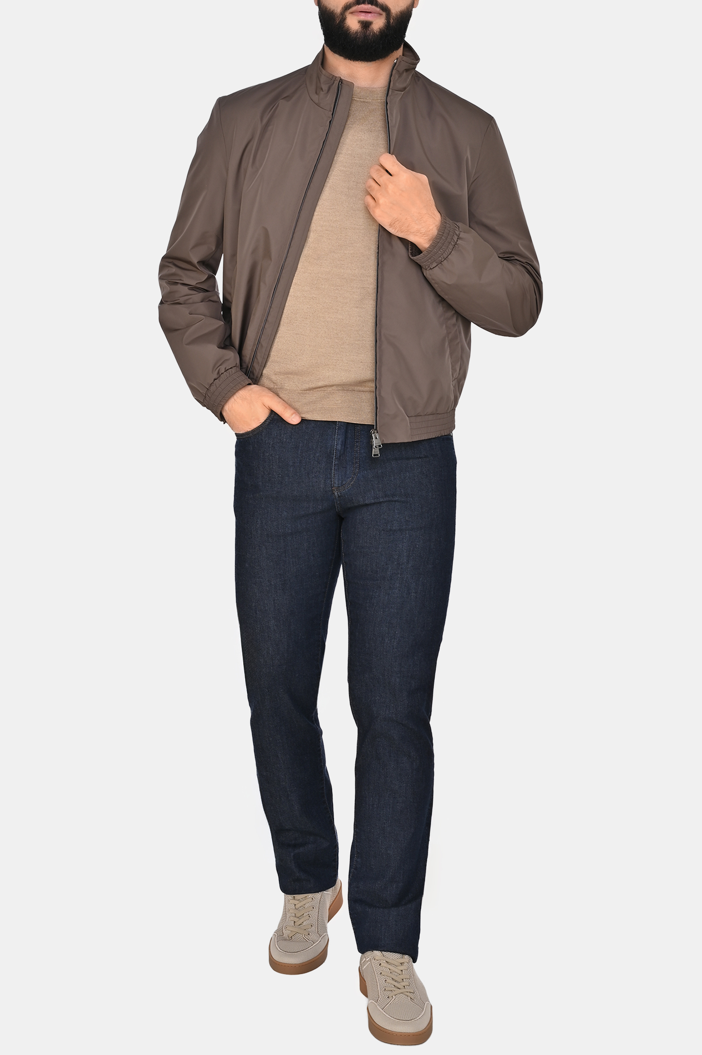 Куртка CANALI SG02321 O40988U, цвет: Коричневый, Мужской
