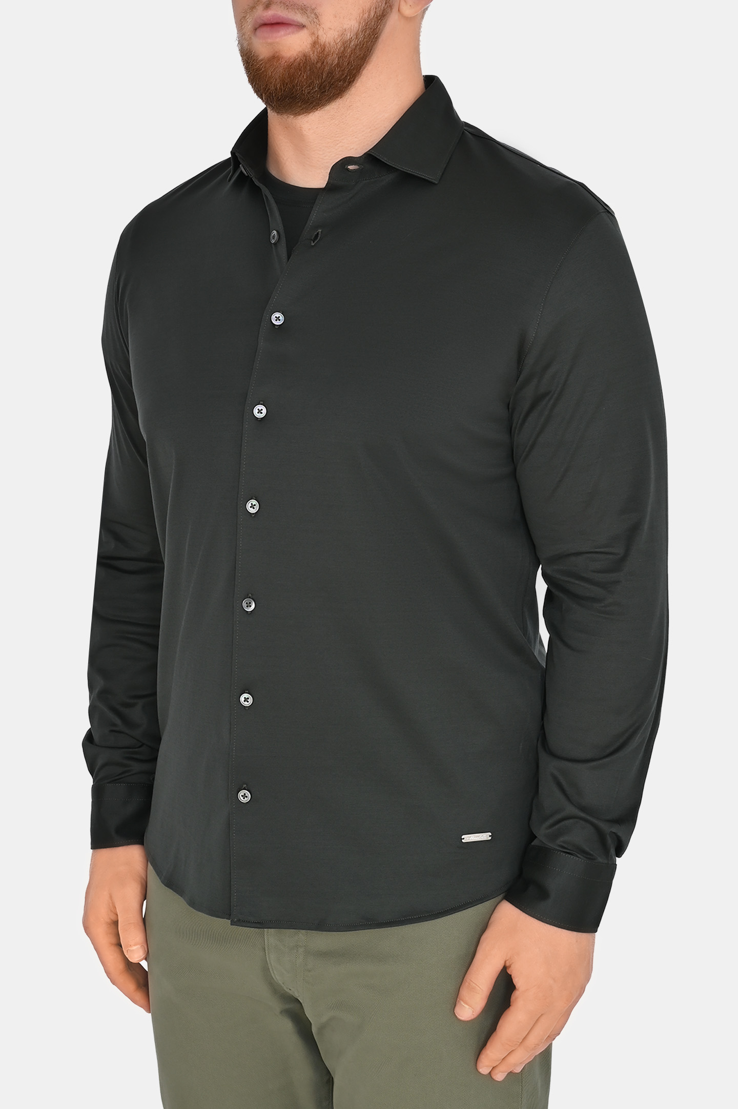 Рубашка (Джемпер) MANDELLI P25-1K051A-5677, цвет: Темно-зеленый, Мужской