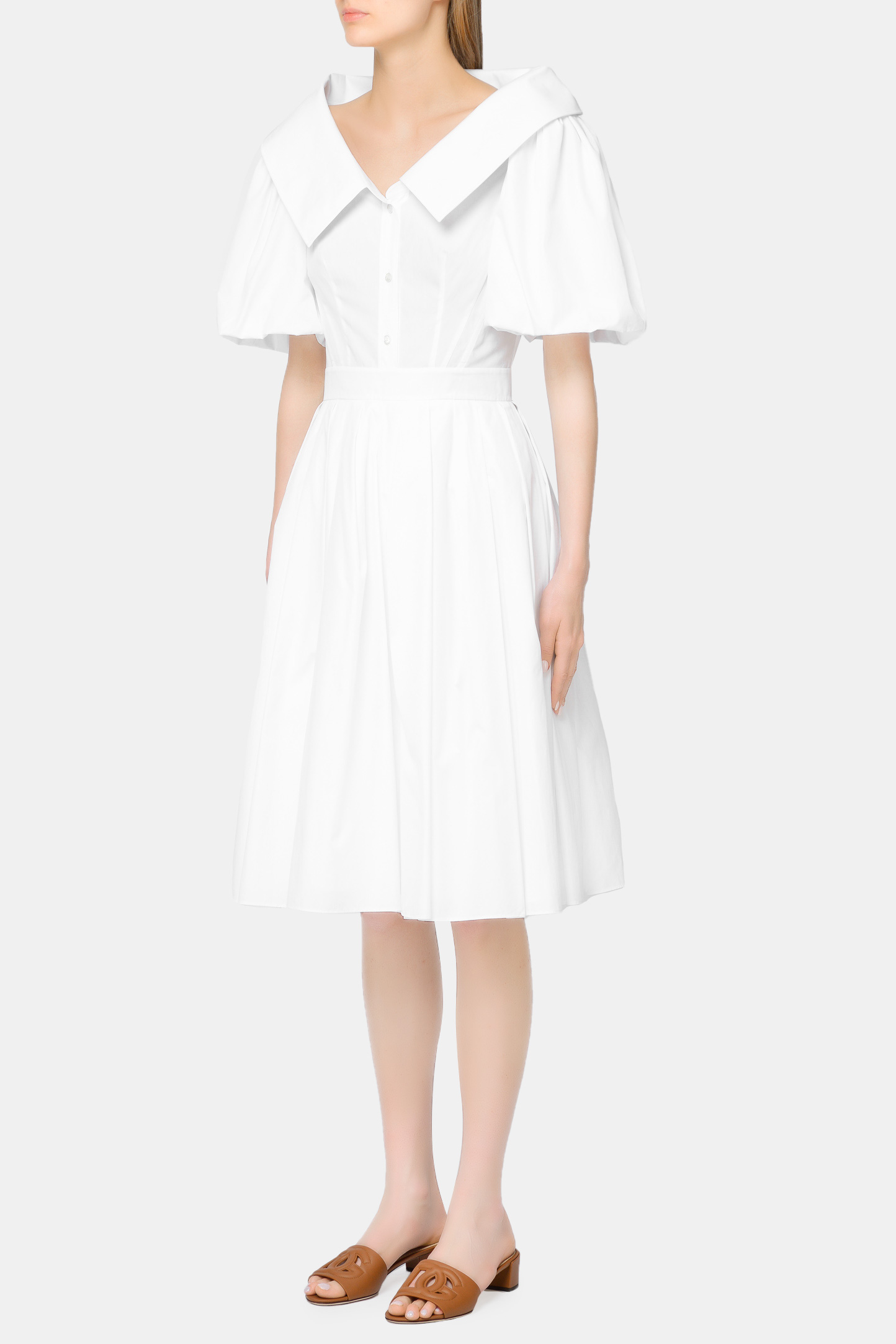 Платье ALEXANDER MCQUEEN 659902 QAAAD, цвет: Белый, Женский